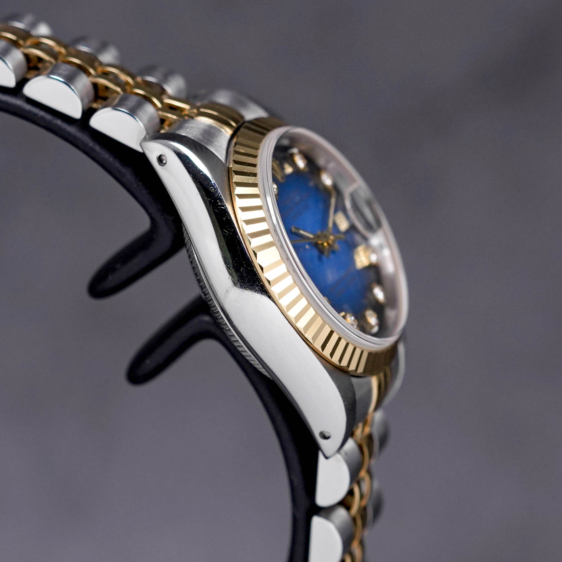 DATEJUST 26MM TWOTONE YELLOWGOLD BLUE OMBRE DIAMOND DIAL (1992)