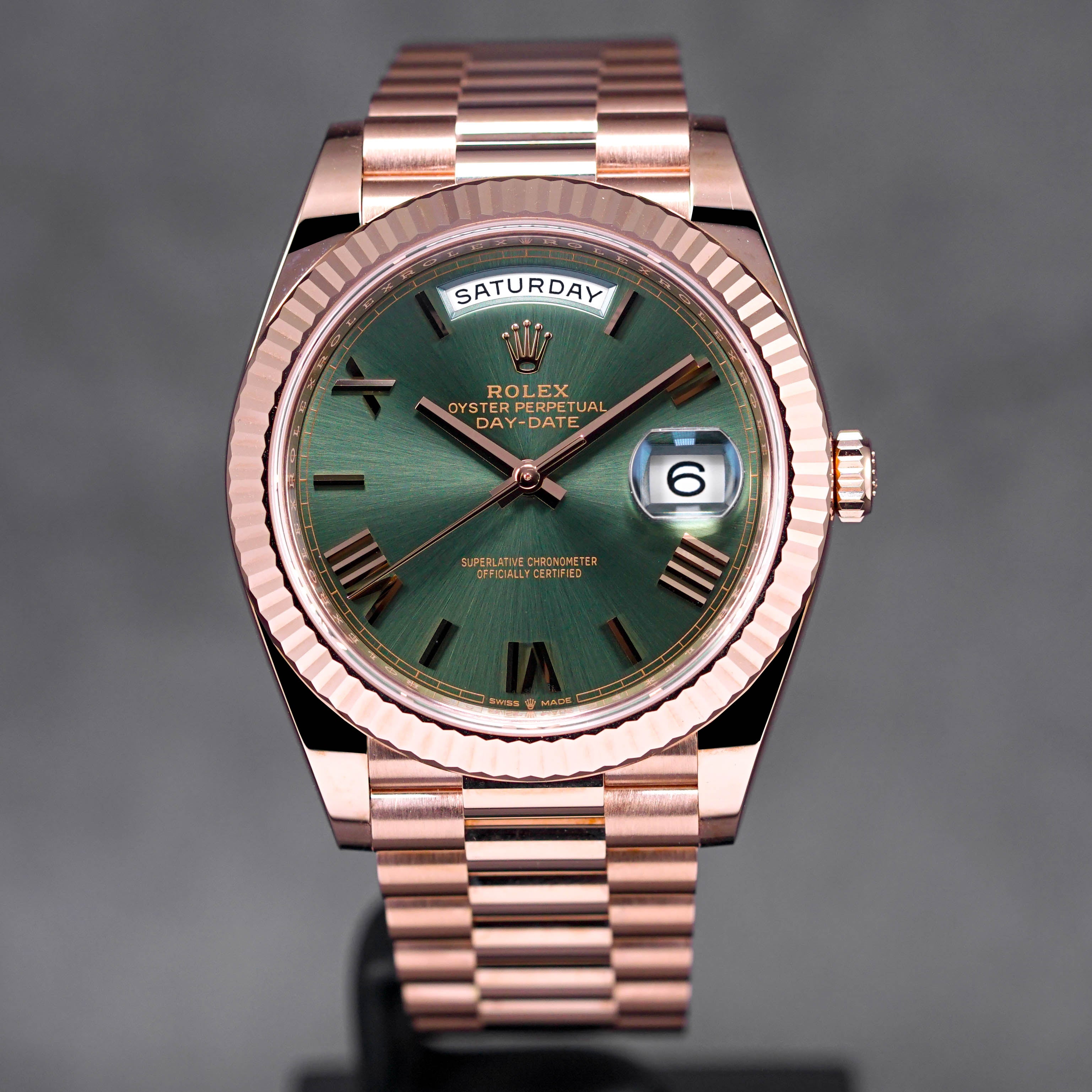 DAYDATE 40MM ROSEGOLD OLIVE GREEN DIAL (2022)