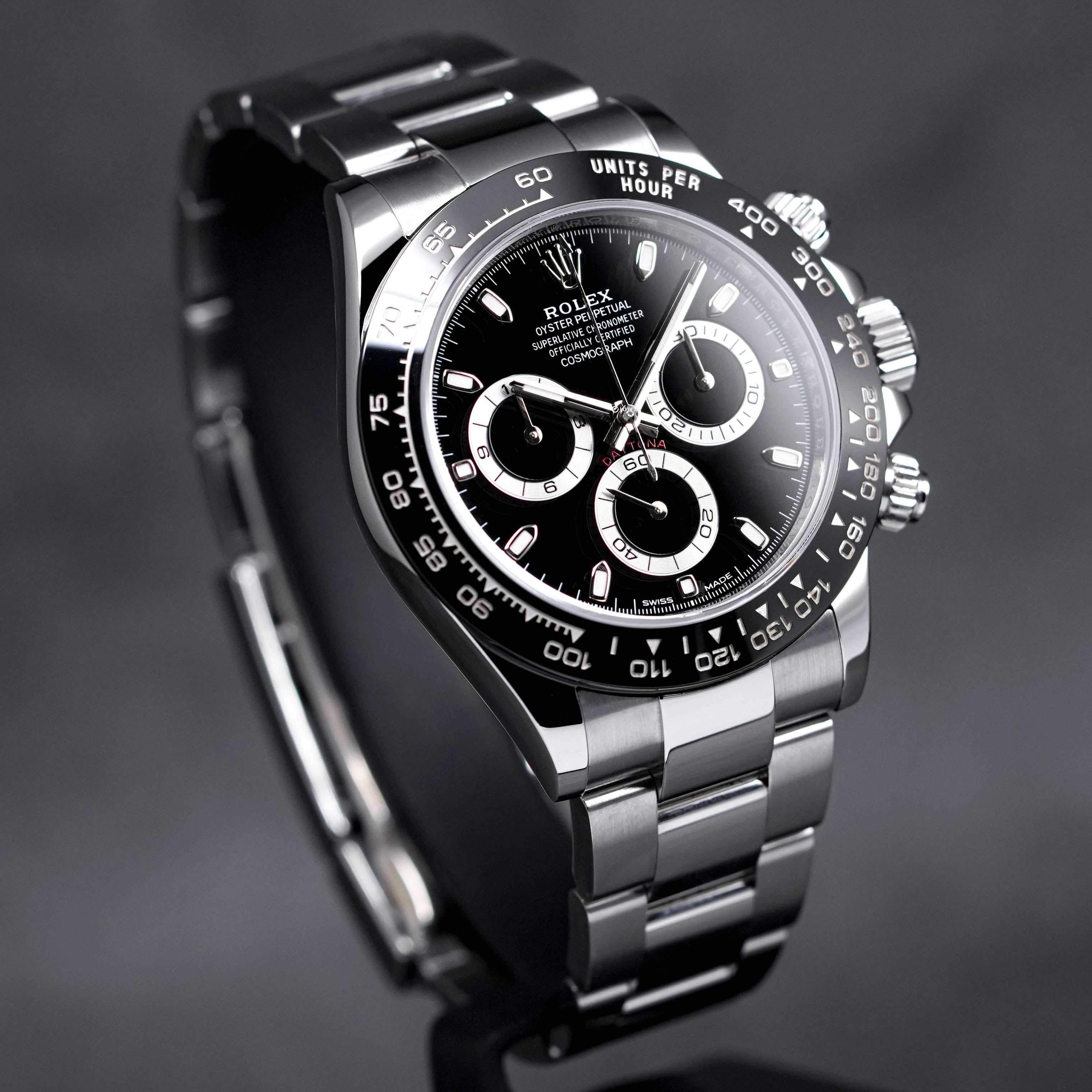 DAYTONA STEEL CERAMIC BEZEL BLACK DIAL (2023)