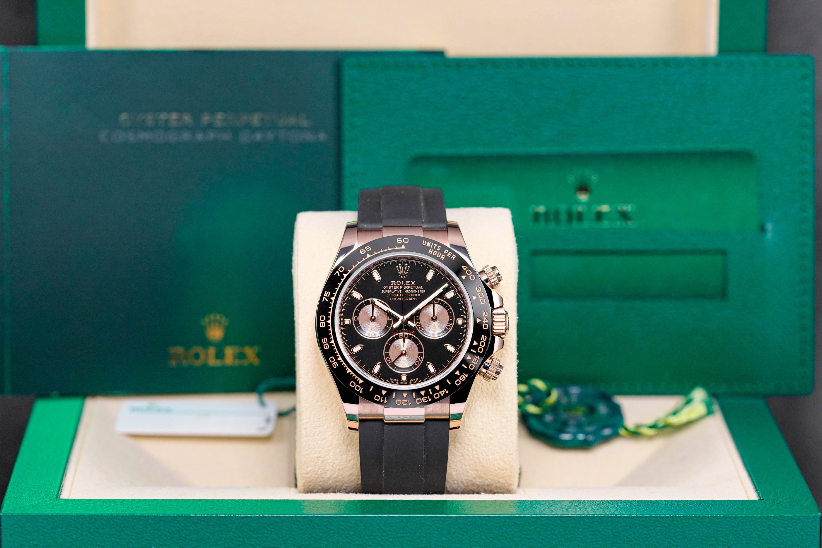 DAYTONA OYSTERFLEX ROSEGOLD BLACK DIAL (2020)