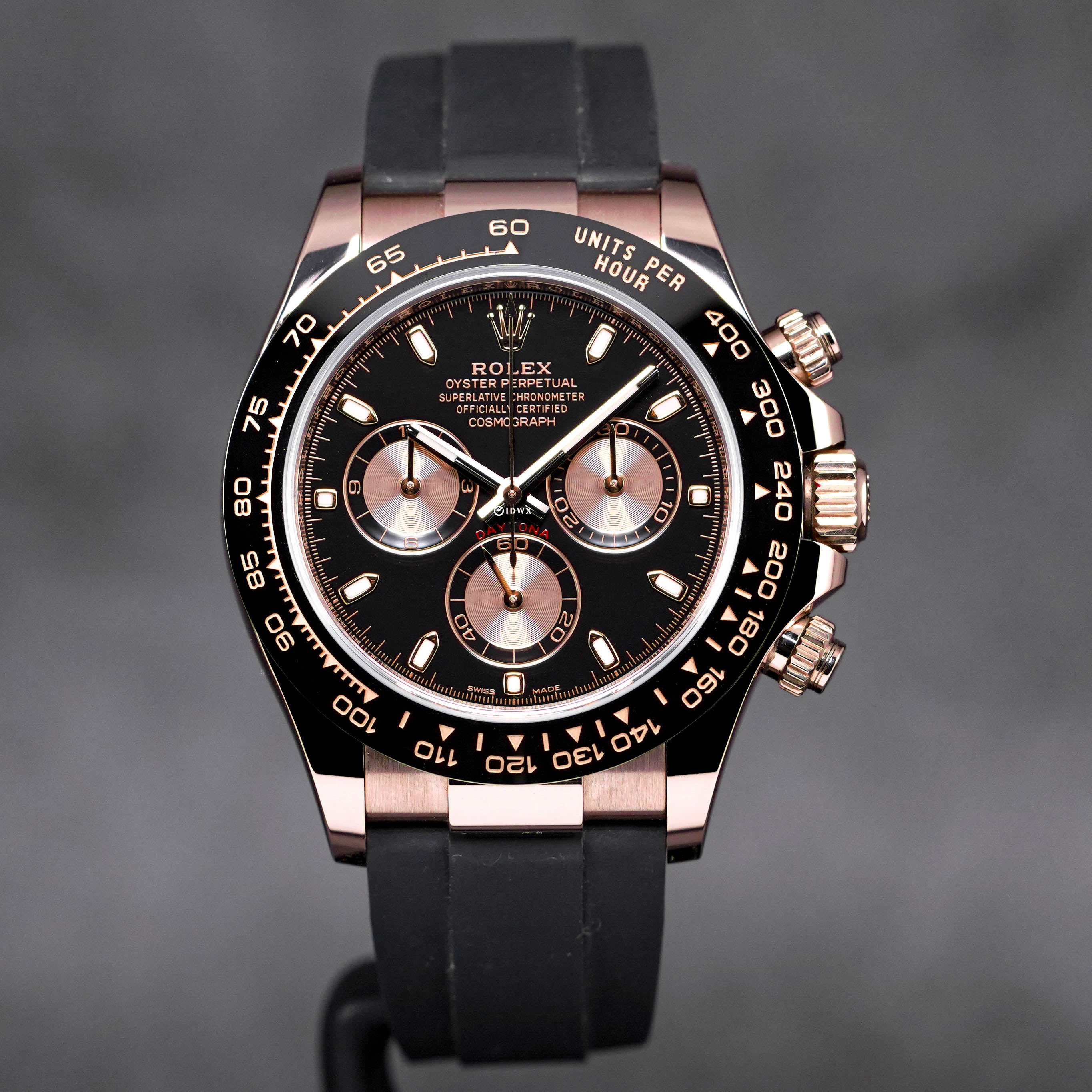 DAYTONA OYSTERFLEX ROSEGOLD BLACK DIAL (2020)