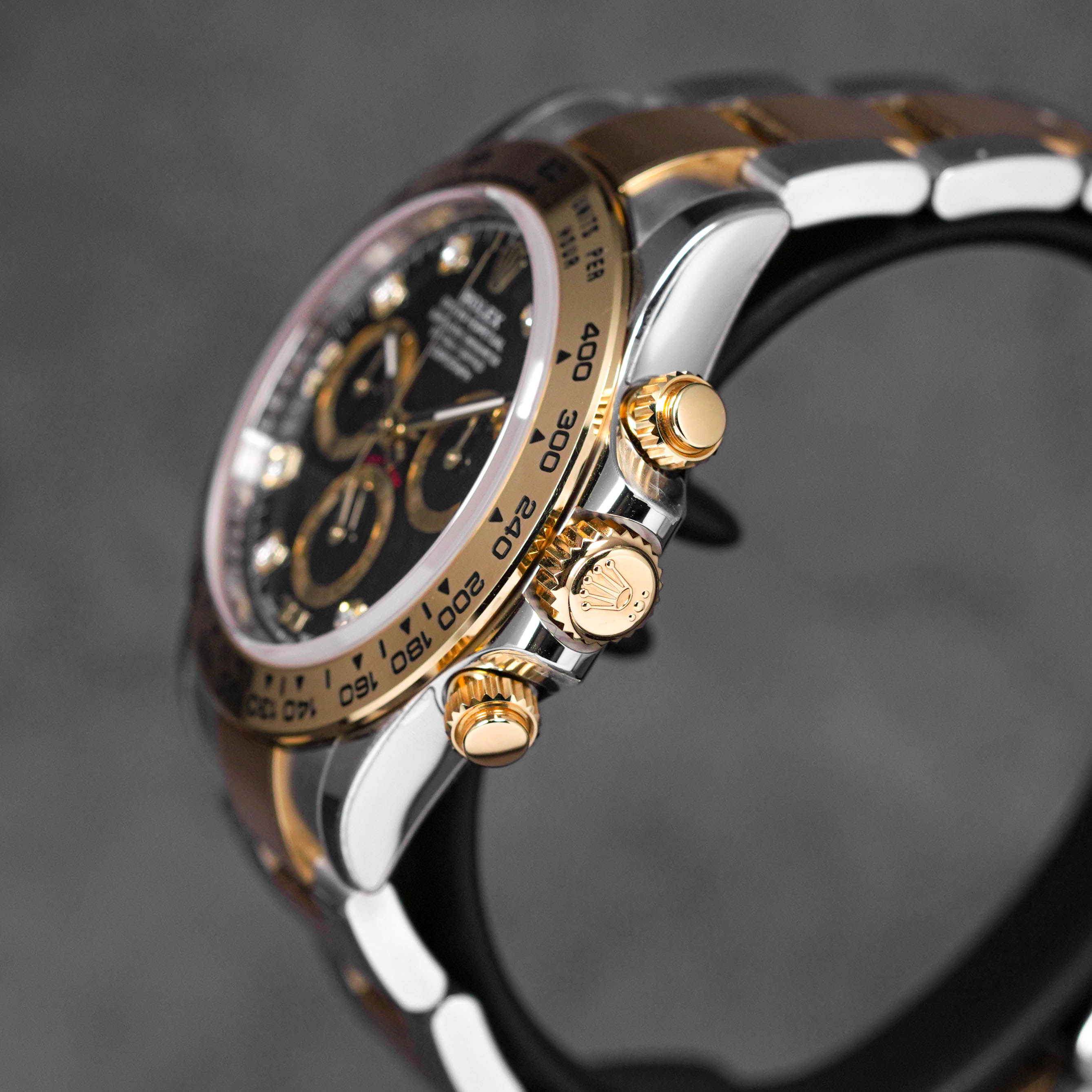 DAYTONA TWOTONE YELLOWGOLD BLACK DIAMOND DIAL (2022)