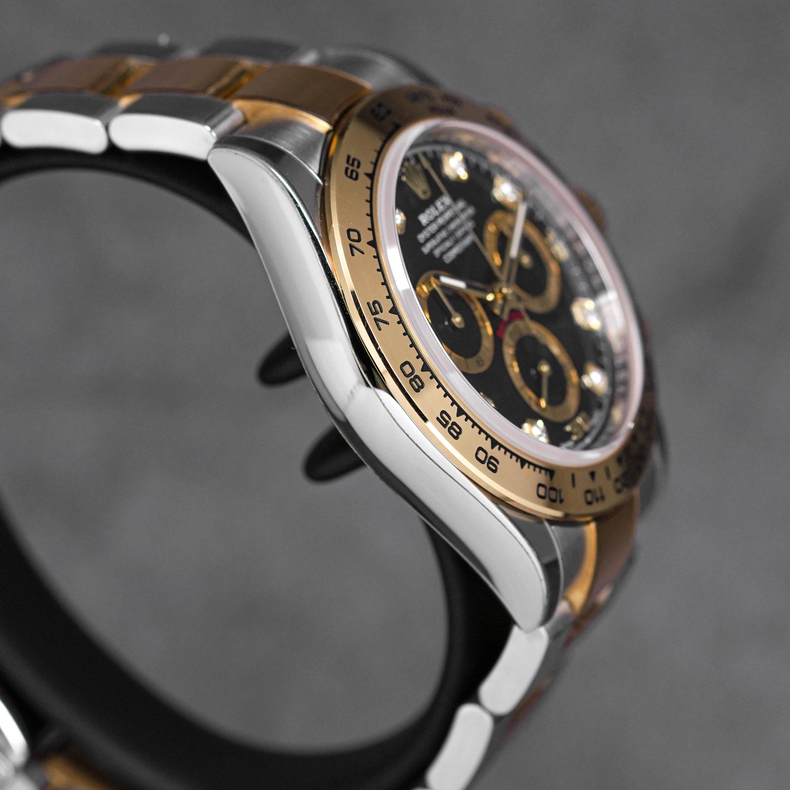 DAYTONA TWOTONE YELLOWGOLD BLACK DIAMOND DIAL (2022)