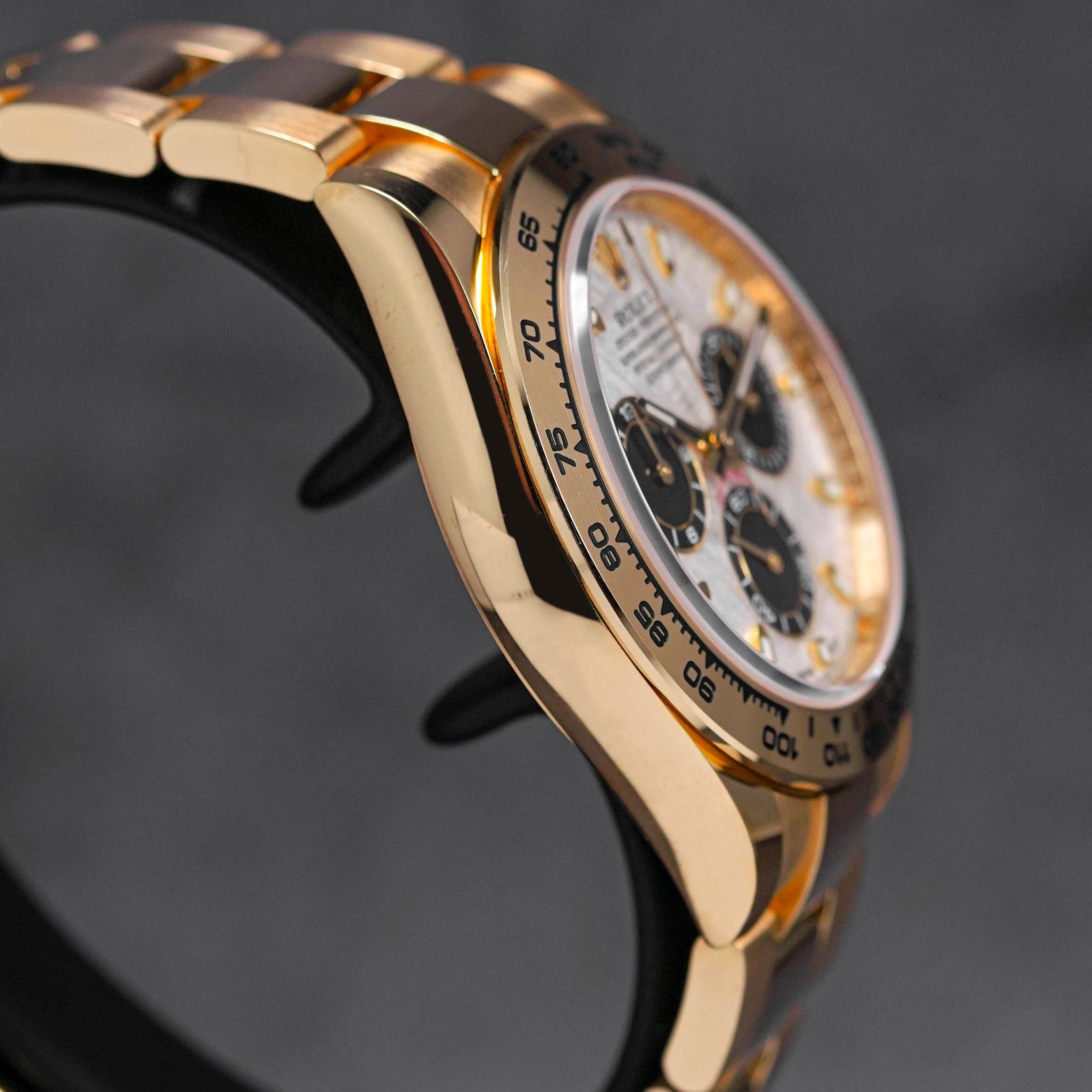DAYTONA YELLOWGOLD BLACK DIAL CUSTOM METEORITE DIAL (2022)
