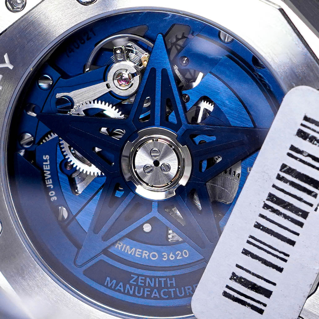 DEFY SKYLINE 41MM STEEL SKELETON BLUE 1/10 SECONDS (2023)