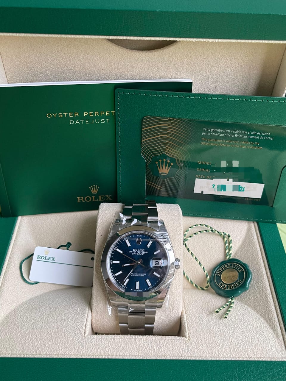 DATEJUST 41MM BLUE DIAL (2024)