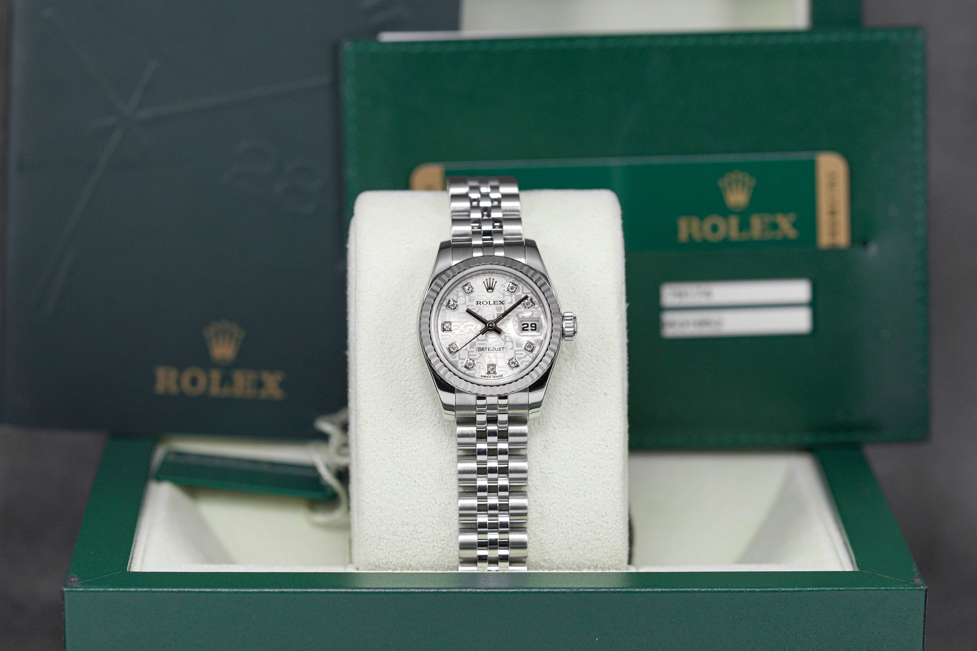 DATEJUST 26MM SILVER COMPUTERIZED DIAMOND DIAL (2012)
