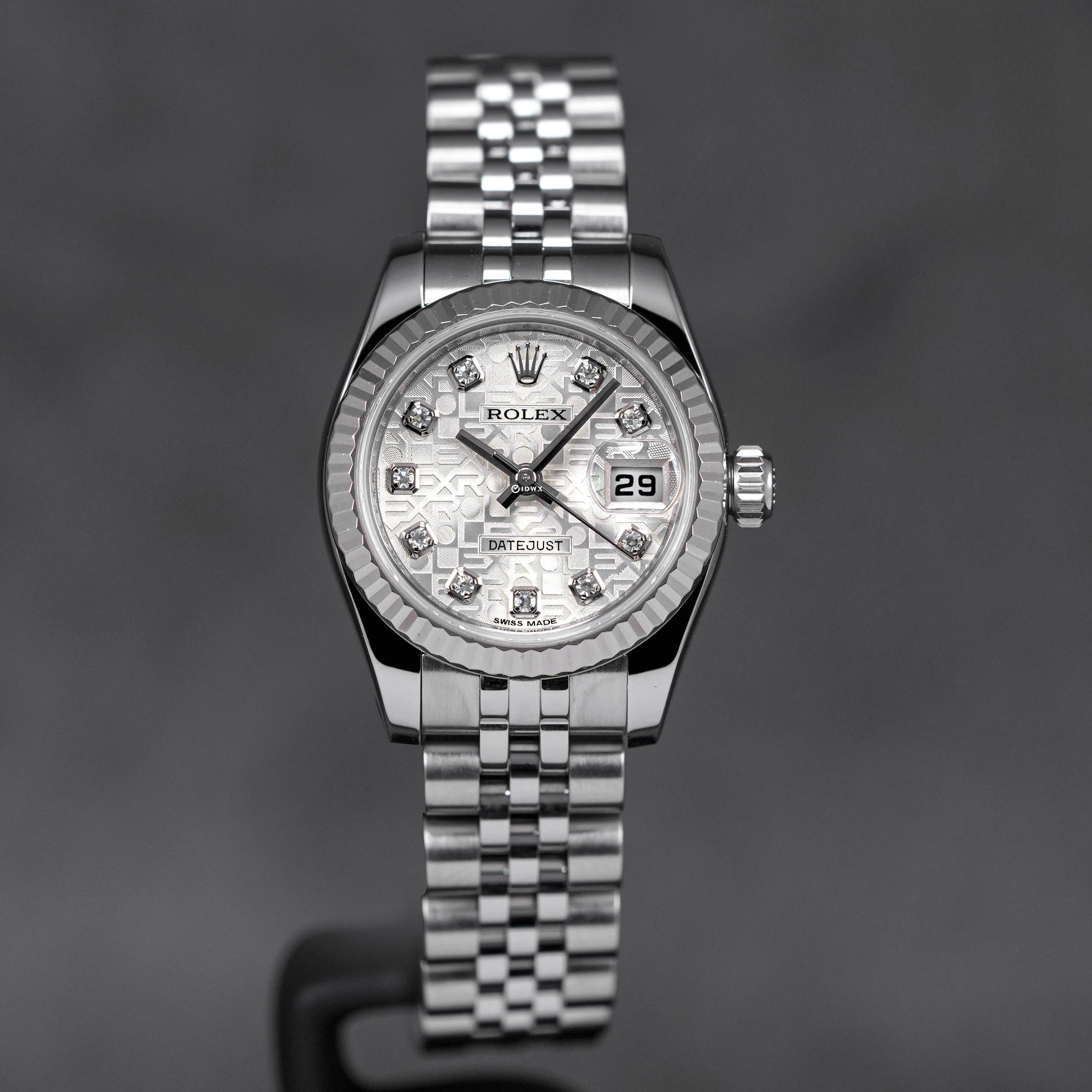 DATEJUST 26MM SILVER COMPUTERIZED DIAMOND DIAL (2012)