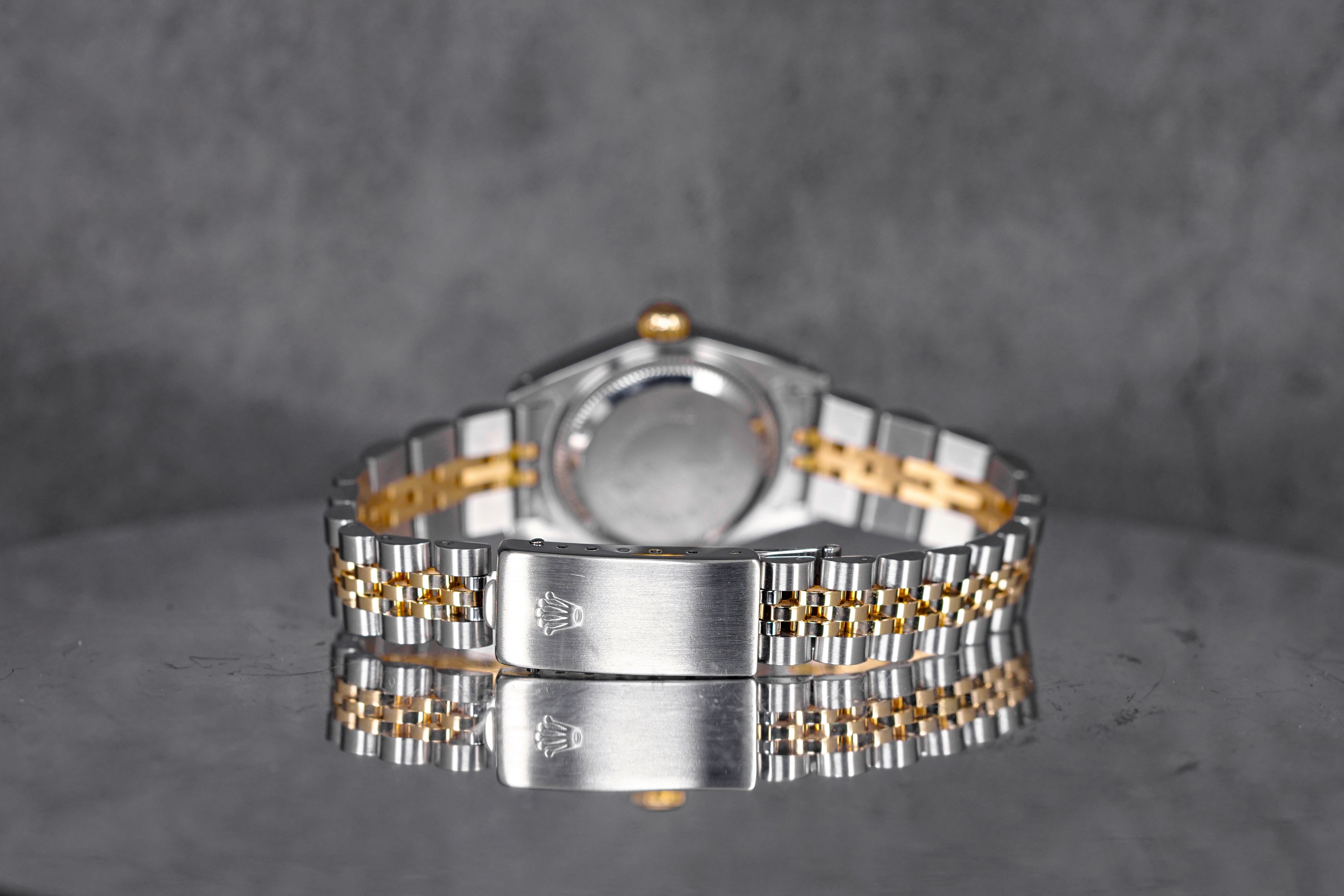 DATEJUST 26MM TWOTONE YELLOWGOLD CHAMPAGNE DIAMOND DIAL (1990)