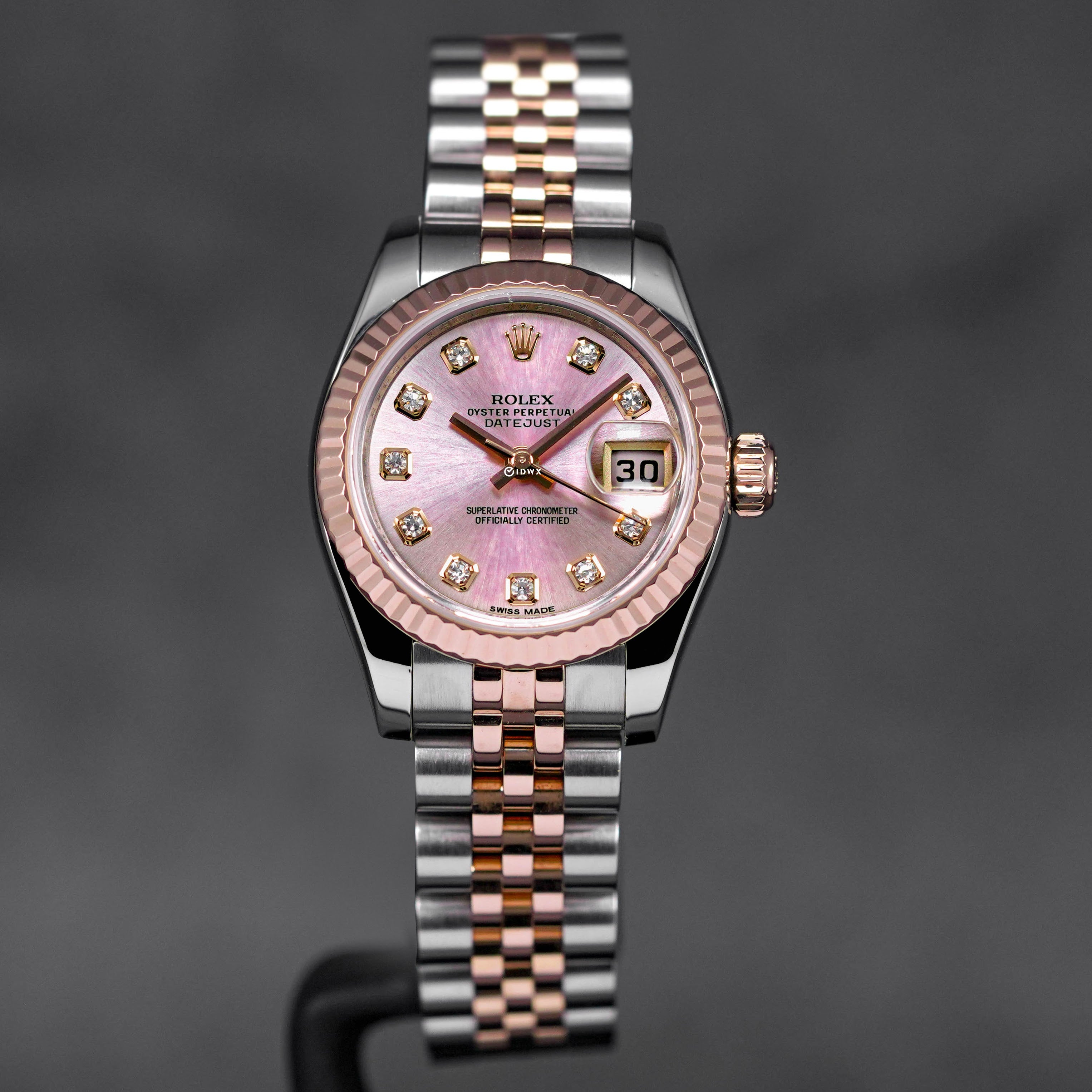 DATEJUST 26MM TWOTONE ROSEGOLD PINK DIAMOND DIAL (2013)