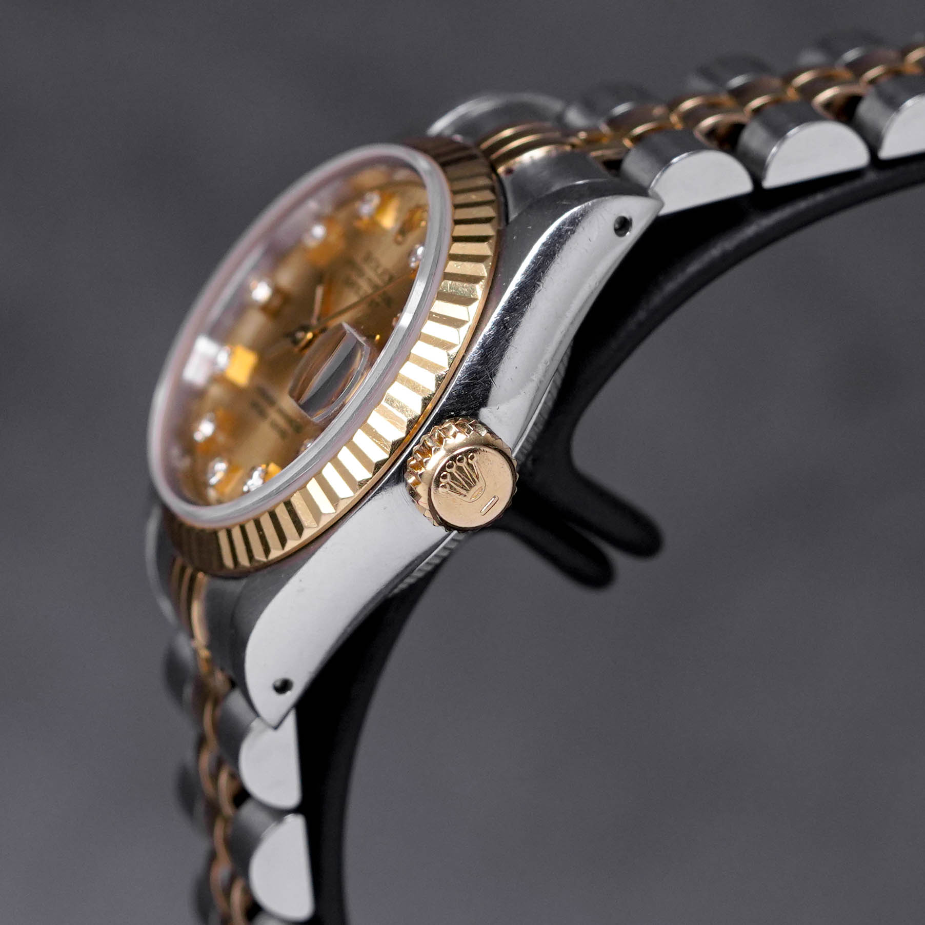 DATEJUST 26MM TWOTONE YELLOWGOLD CHAMPAGNE DIAMOND INDEX (1993)