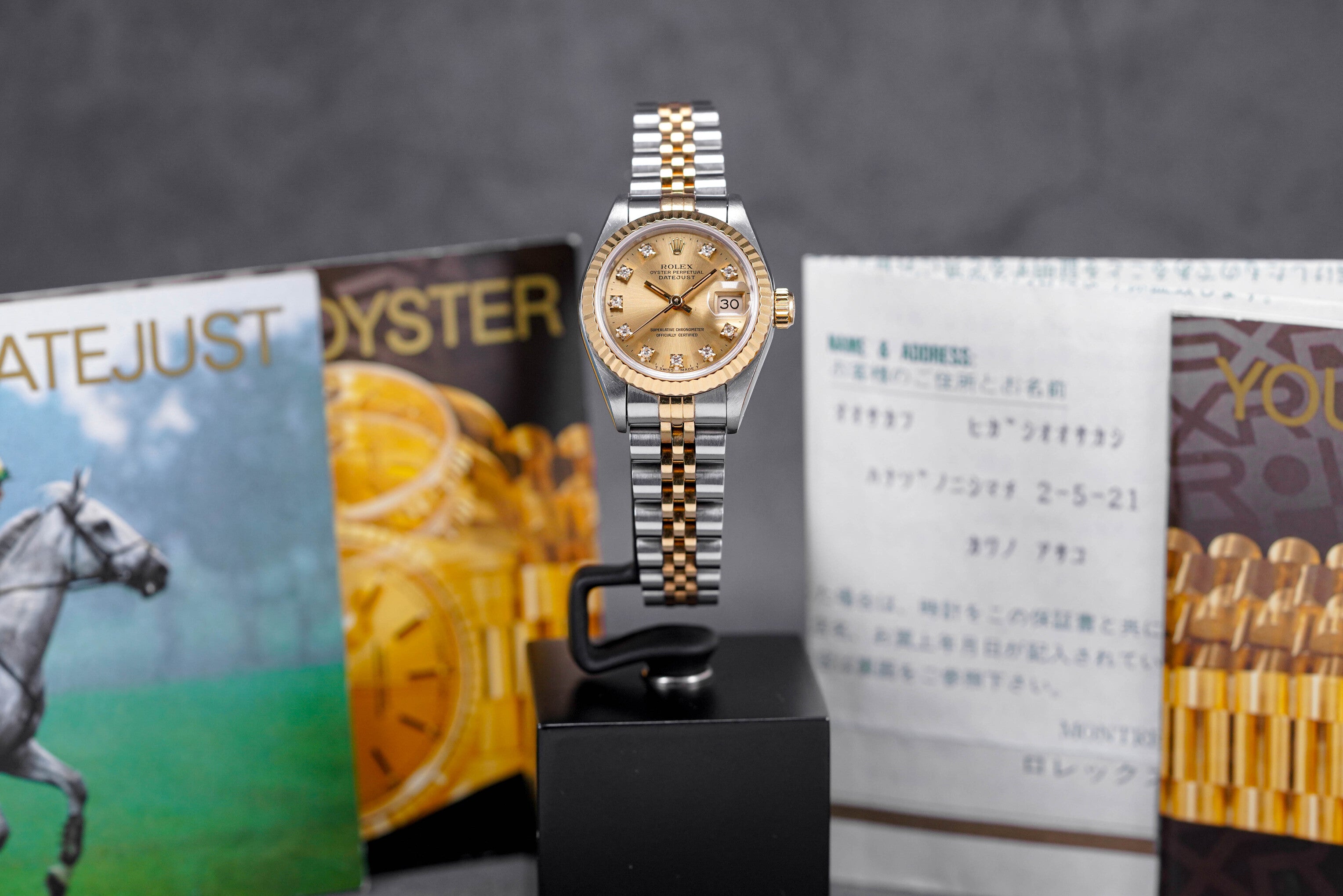 DATEJUST 26MM TWOTONE YELLOWGOLD CHAMPAGNE DIAMOND INDEX (1993)