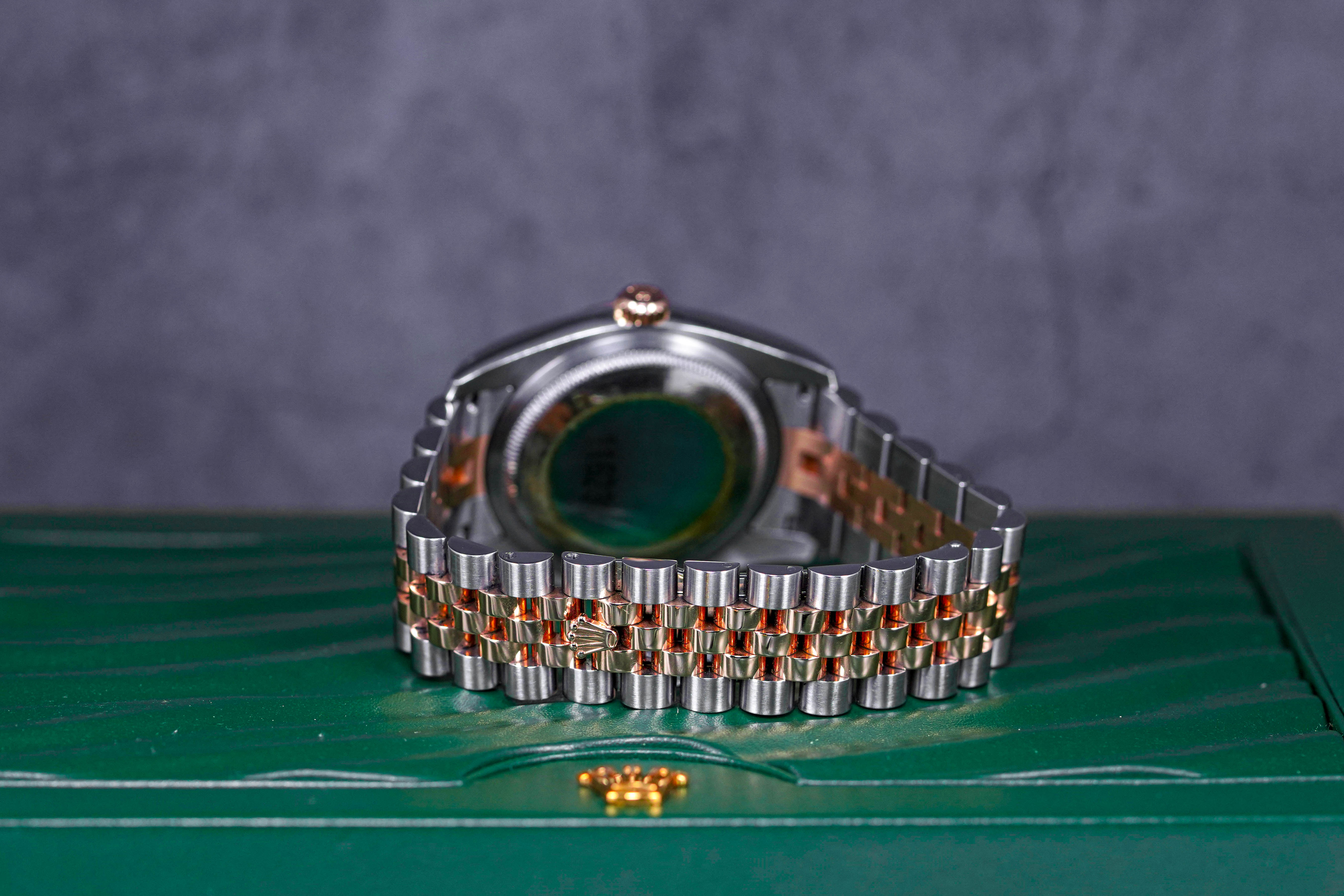 DATEJUST 36MM TWOTONE ROSEGOLD PINK DIAMOND DIAL (2007)