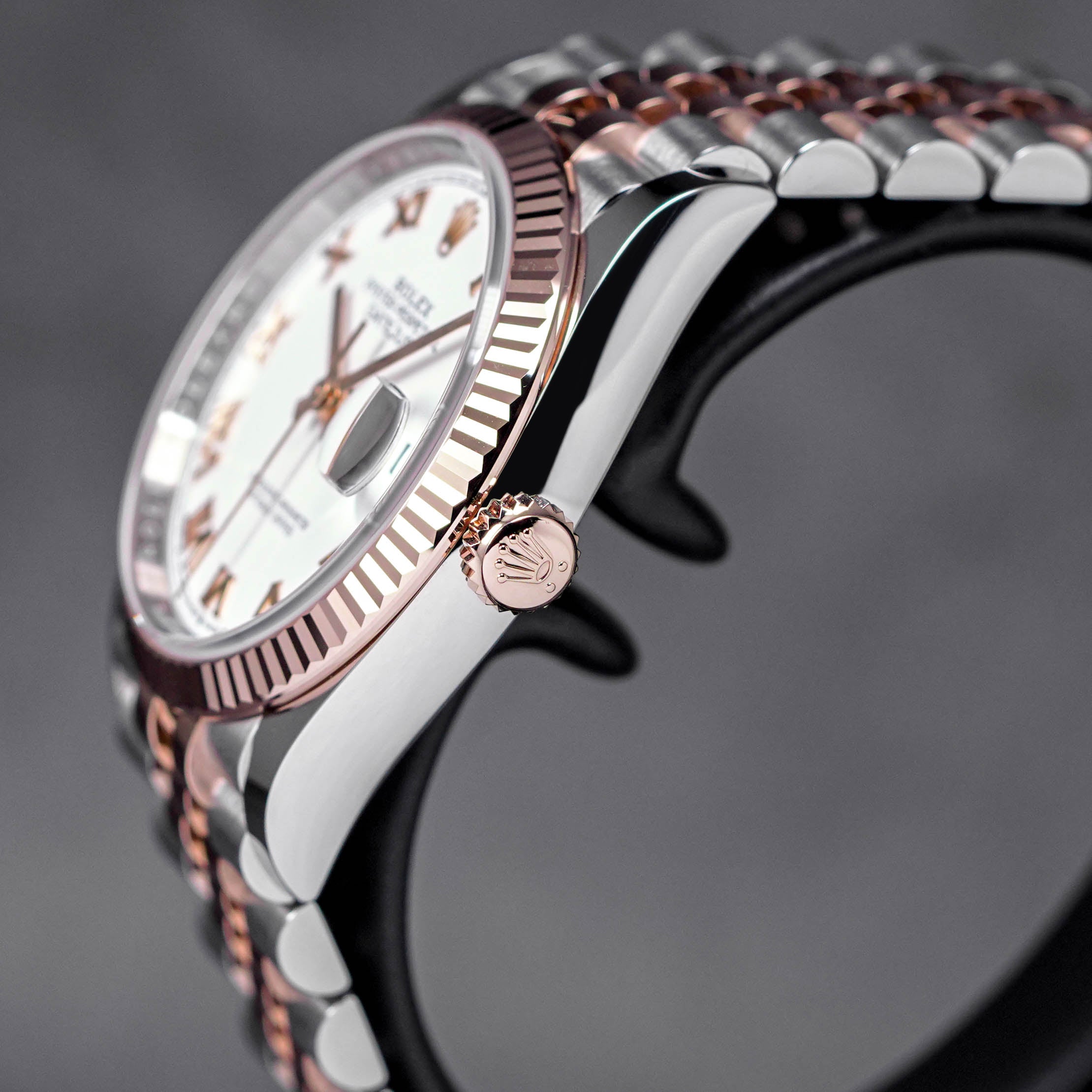 DATEJUST 36MM TWOTONE ROSEGOLD WHITE ROMAN DIAL (2023)