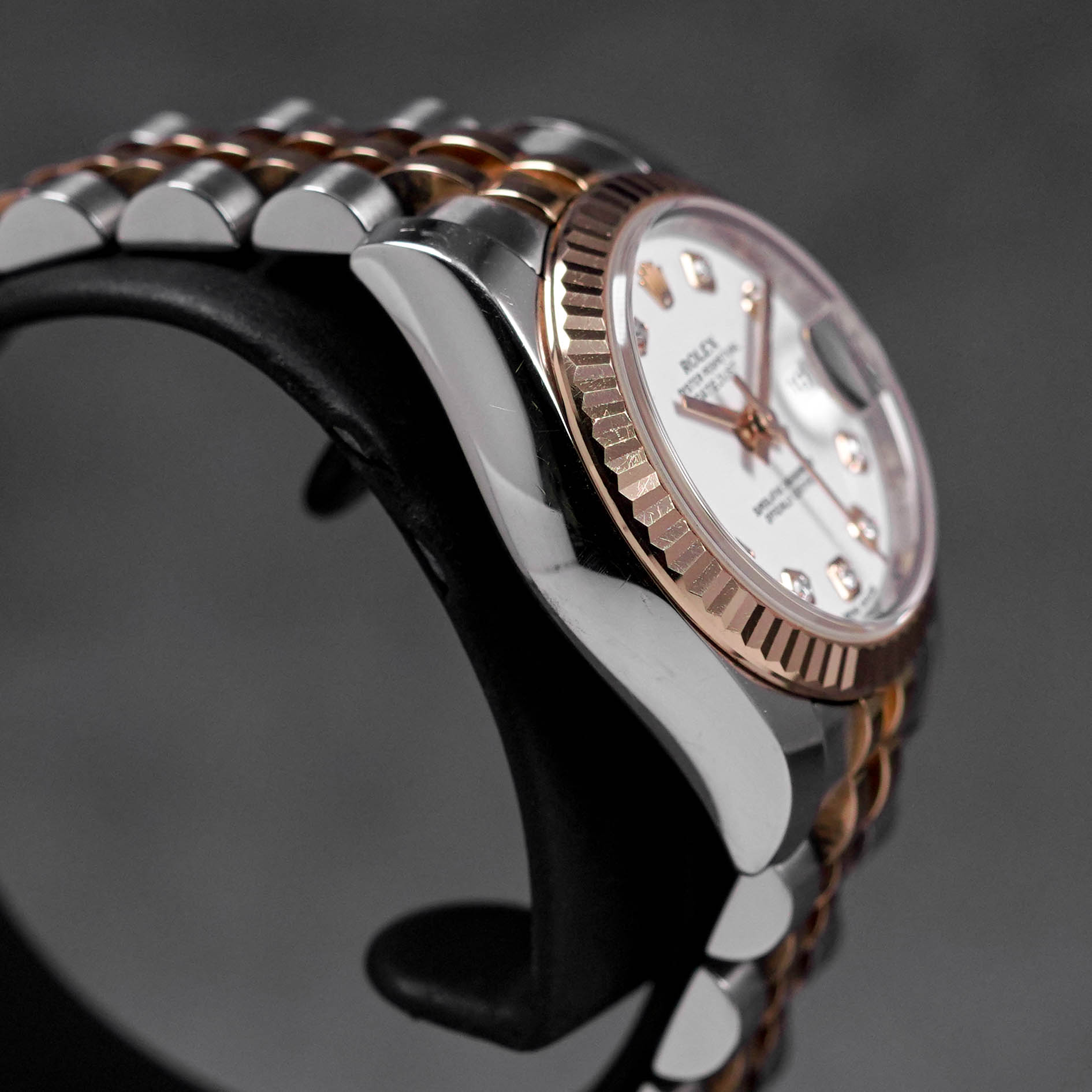 DATEJUST 26MM TWOTONE ROSEGOLD WHITE DIAMOND DIAL (2015)