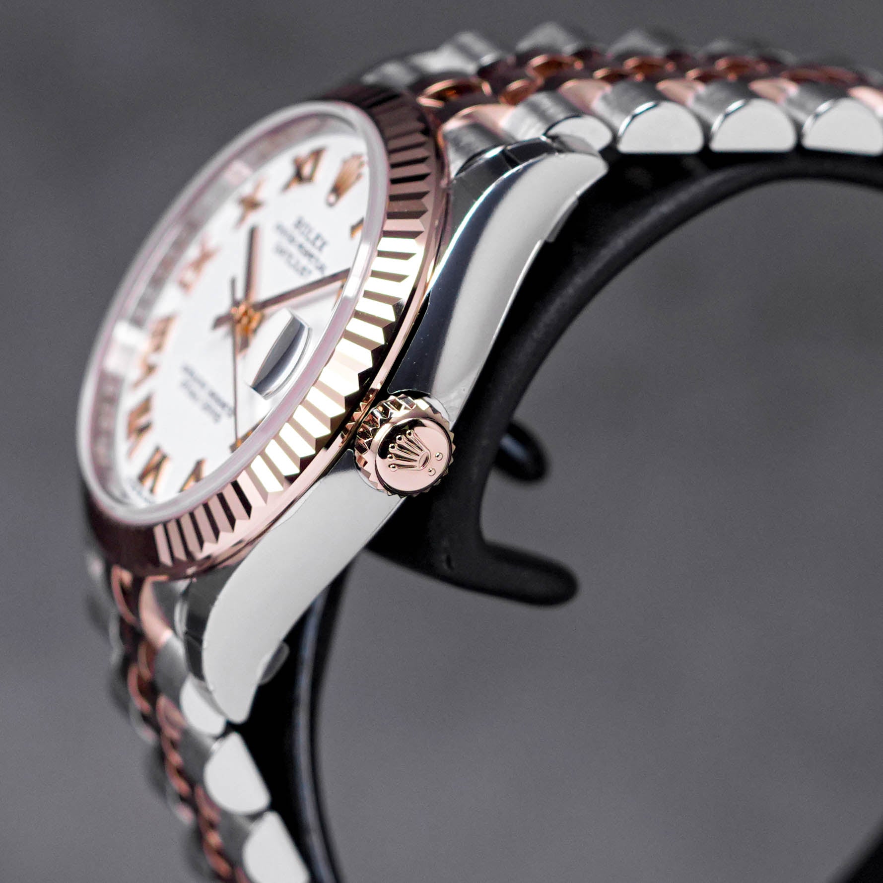 DATEJUST 31MM TWOTONE ROSEGOLD WHITE ROMAN DIAL (2023)