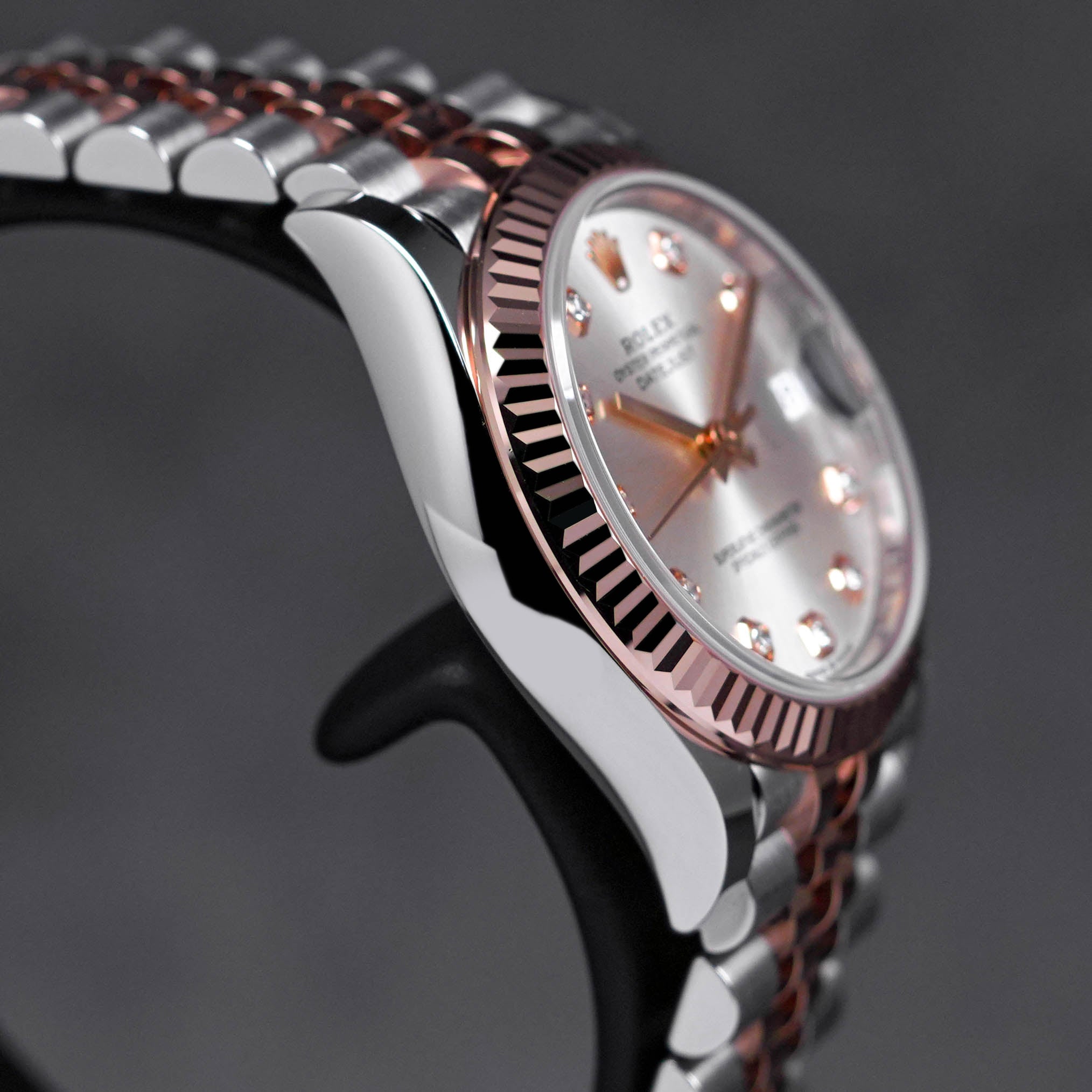 DATEJUST 31MM TWOTONE ROSEGOLD SILVER DIAMOND DIAL (2023)