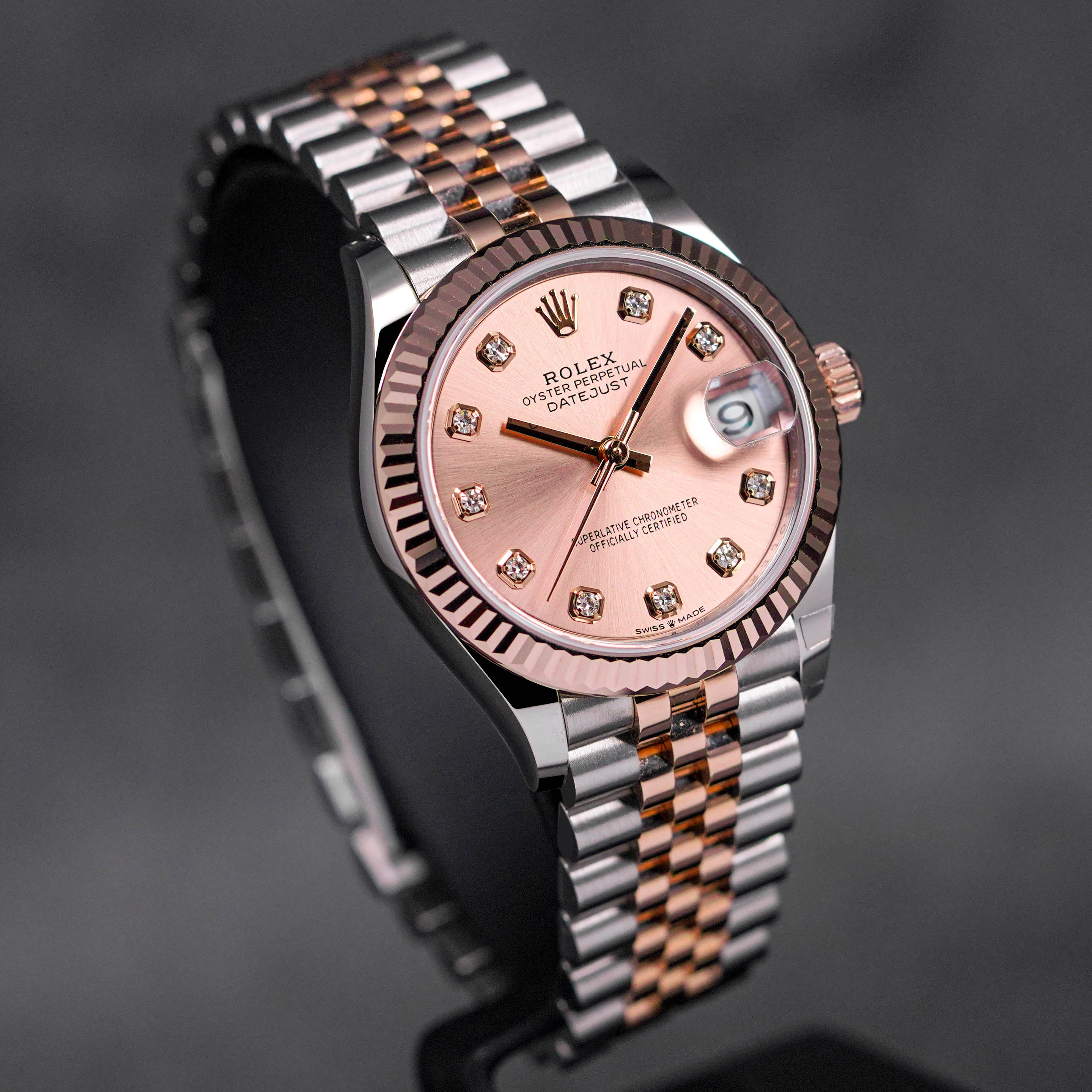 DATEJUST 31MM TWOTONE ROSEGOLD PINK DIAMOND DIAL (2023)