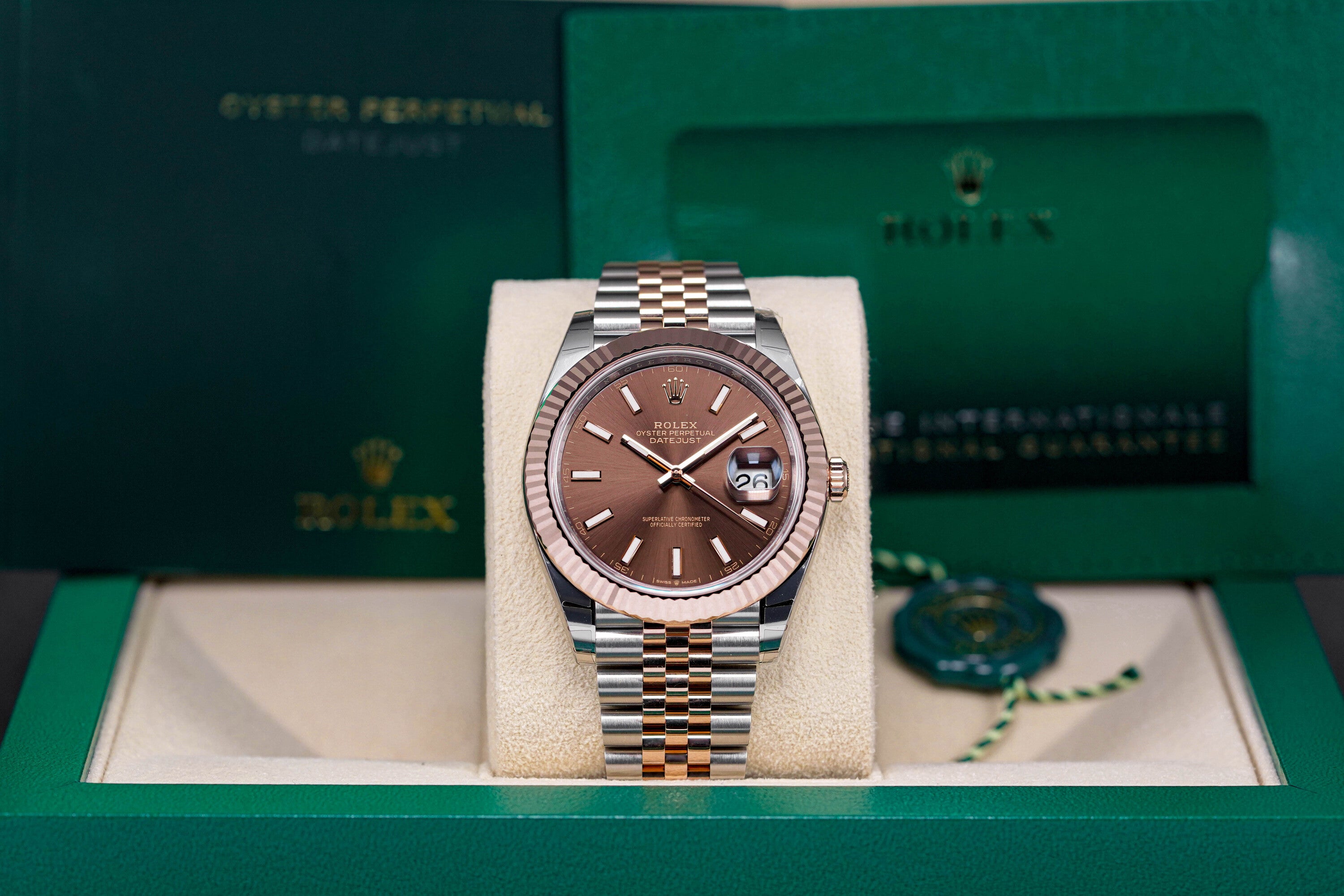 DATEJUST 41MM TWOTONE ROSEGOLD CHOCO DIAL (2023)
