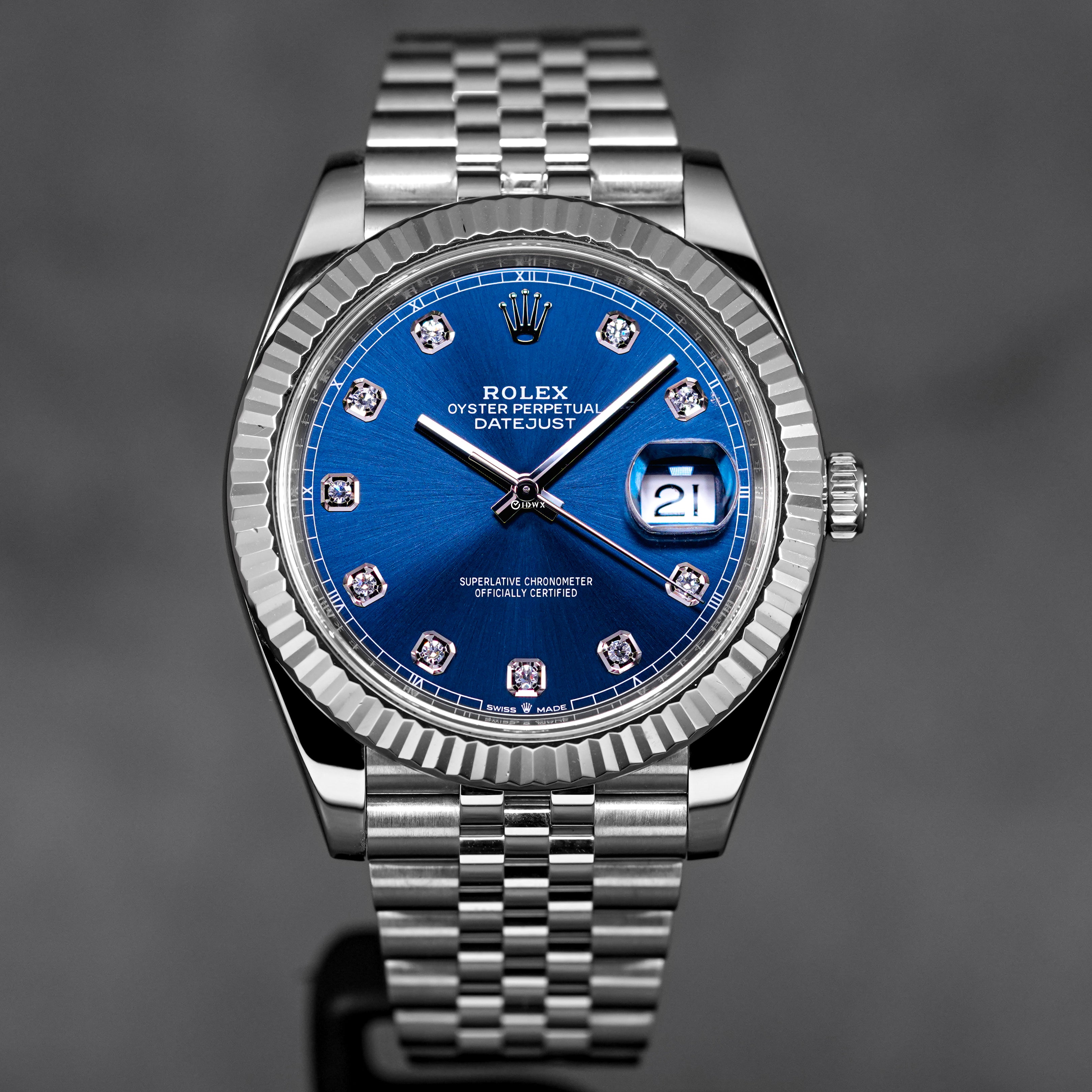 DATEJUST 41MM BLUE DIAMOND DIAL (2019)