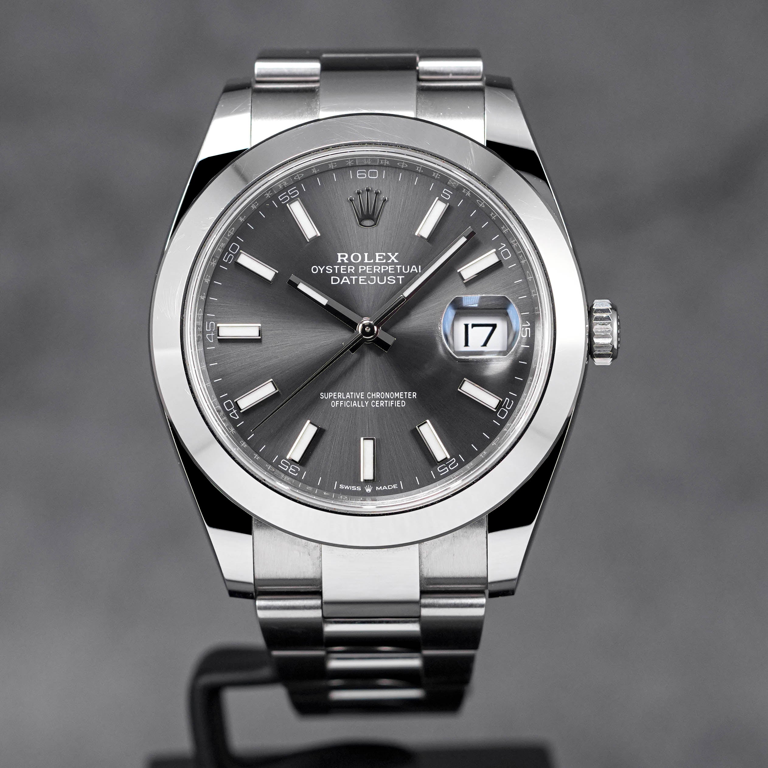DATEJUST 41MM RHODIUM DIAL (2020)
