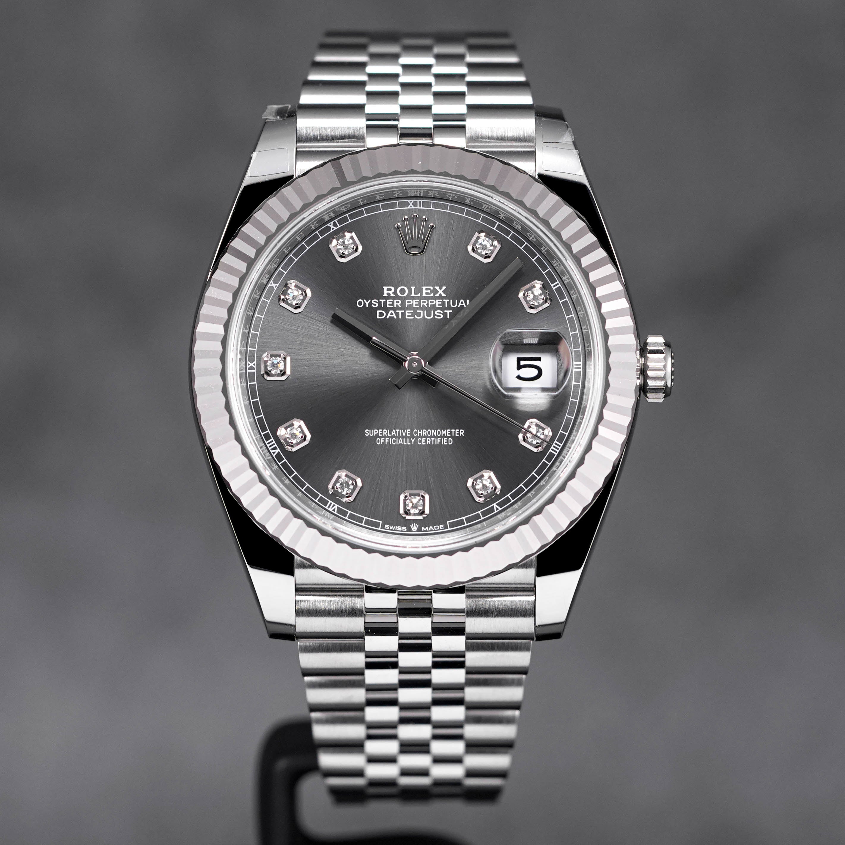 DATEJUST 41MM RHODIUM DIAMOND DIAL (2022)