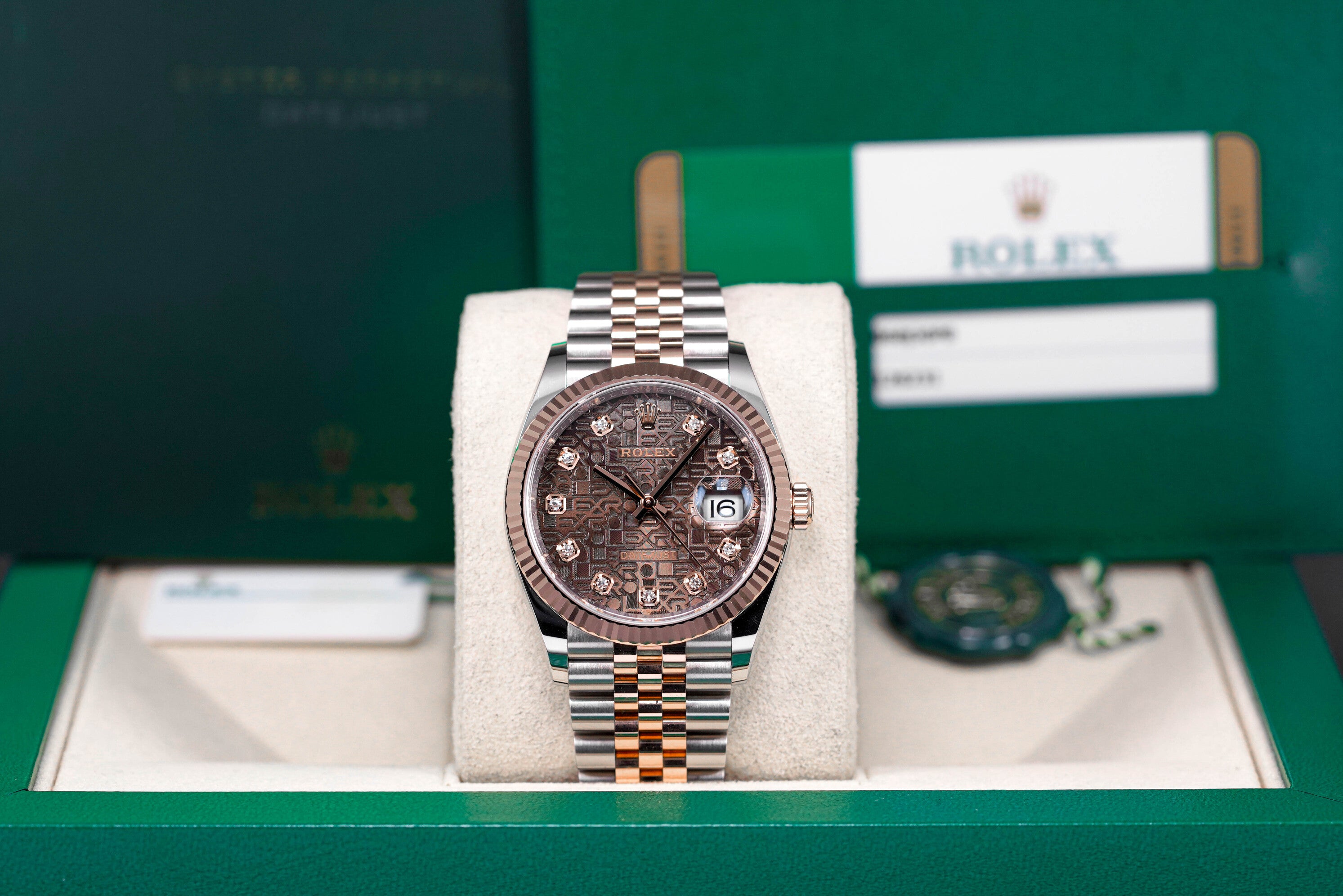 DATEJUST 36MM COMPUTERIZED CHOCO DIAMOND DIAL (2019)