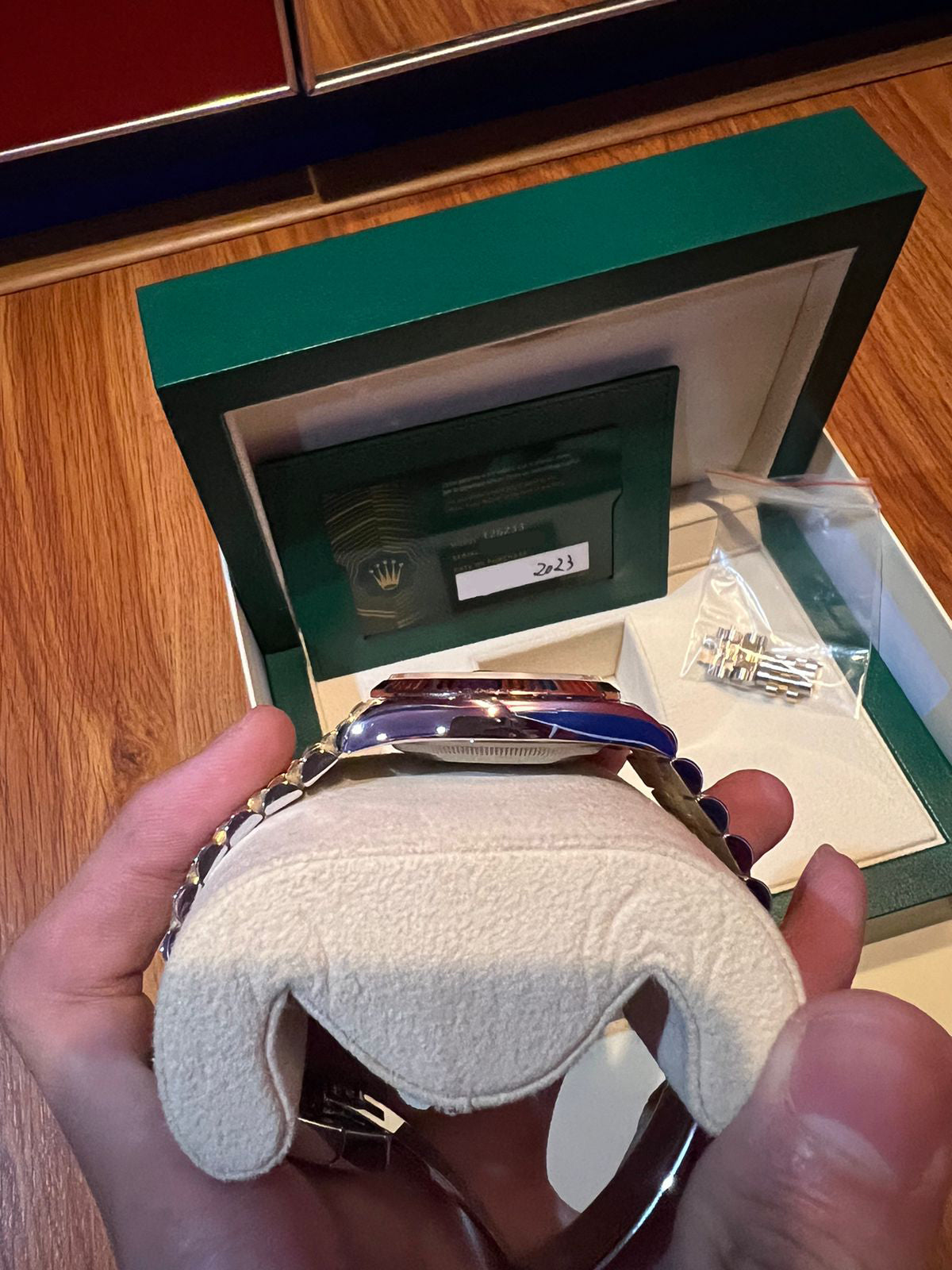 DATEJUST 36MM TWOTONE YELLOWGOLD FLUTED CHAMPAGNE DIAL (2023)