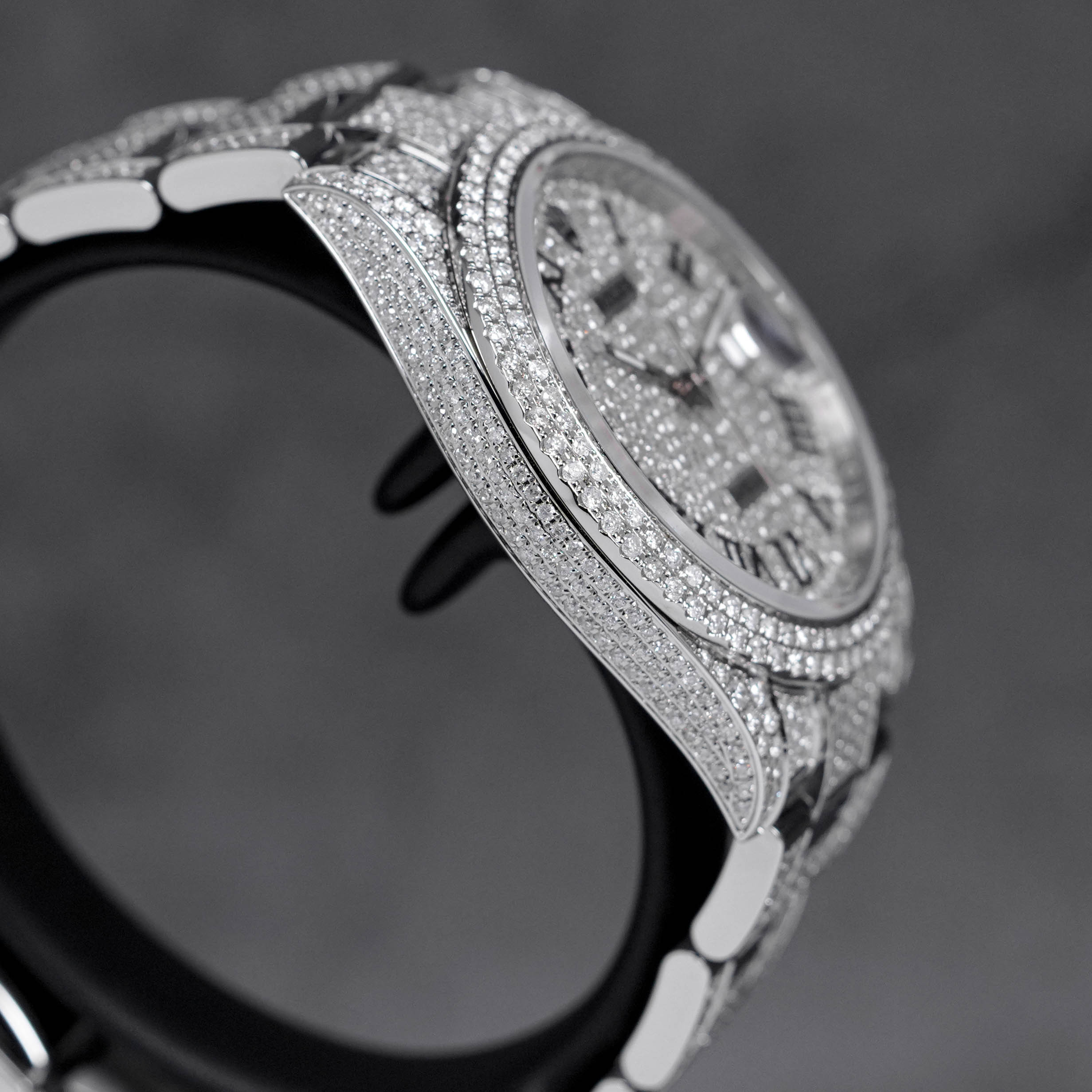 DATEJUST II CUSTOM PAVED DIAMOND SET ROMAN DIAL (2019)