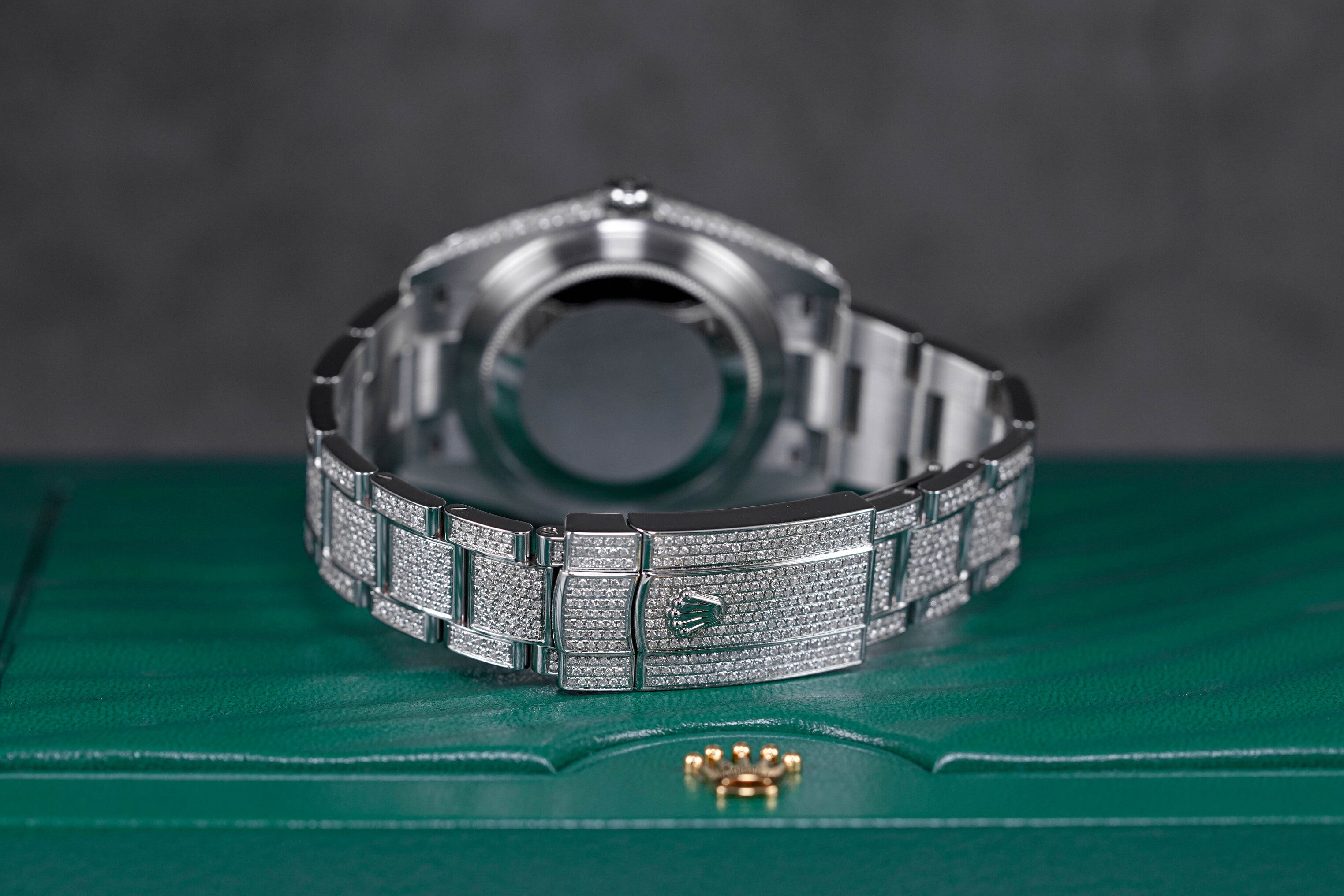 DATEJUST II CUSTOM PAVED DIAMOND SET ROMAN DIAL (2019)