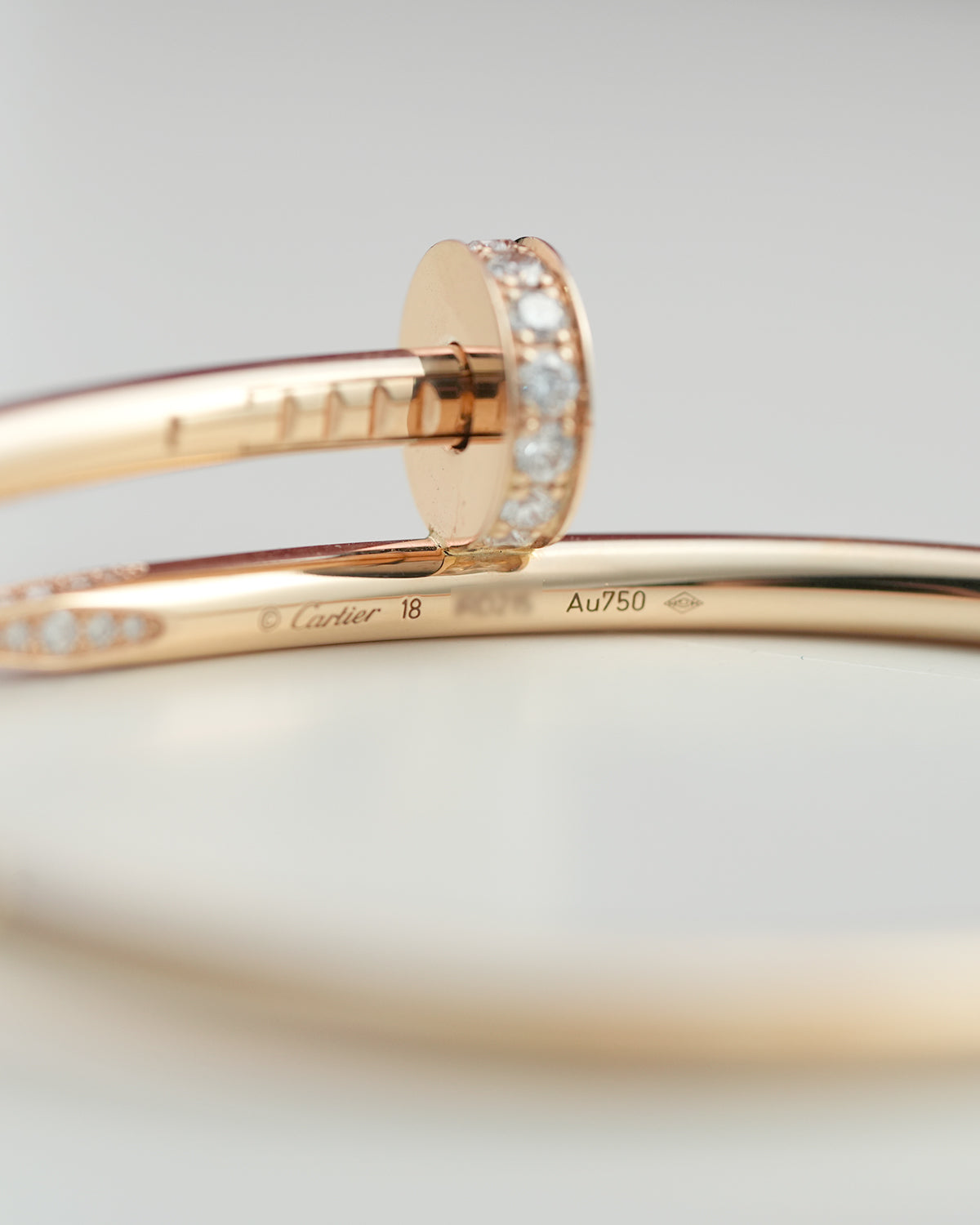 JUSTE UN CLOU BRACELET 18K ROSE GOLD WITH DIAMOND (2021) – SIZE 18