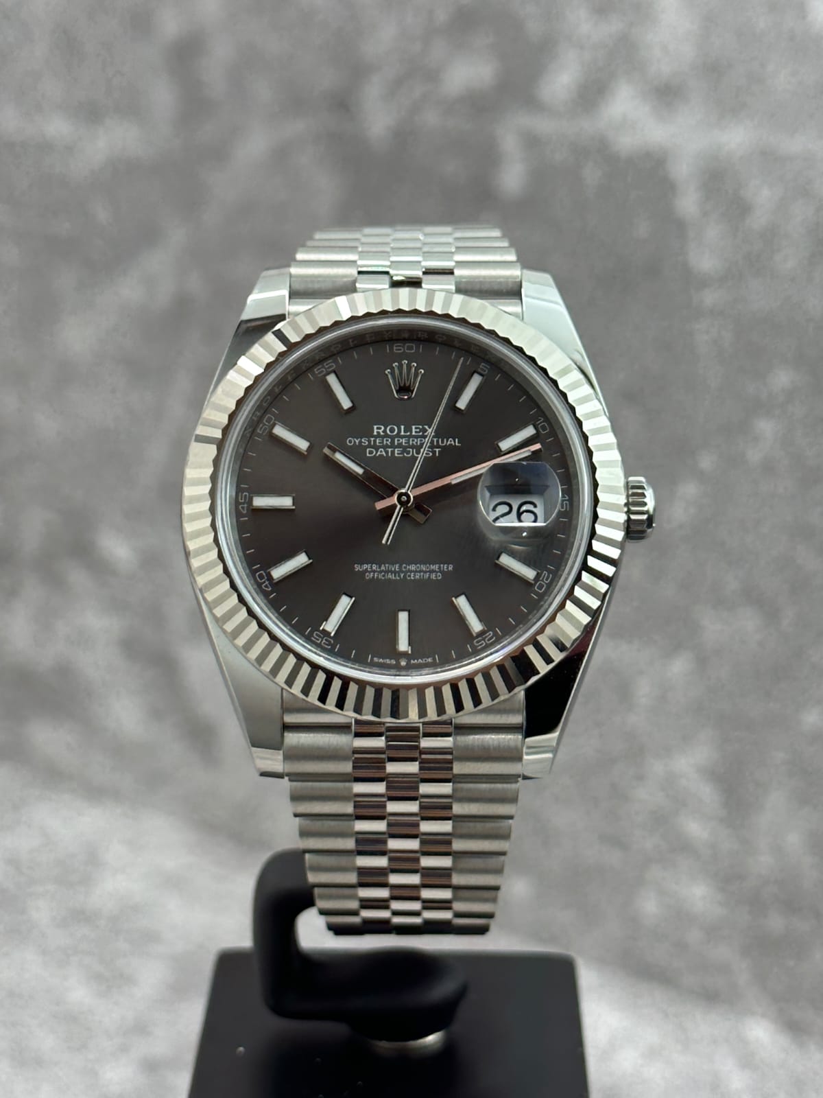 DATEJUST 41MM RHODIUM DIAL (2025)