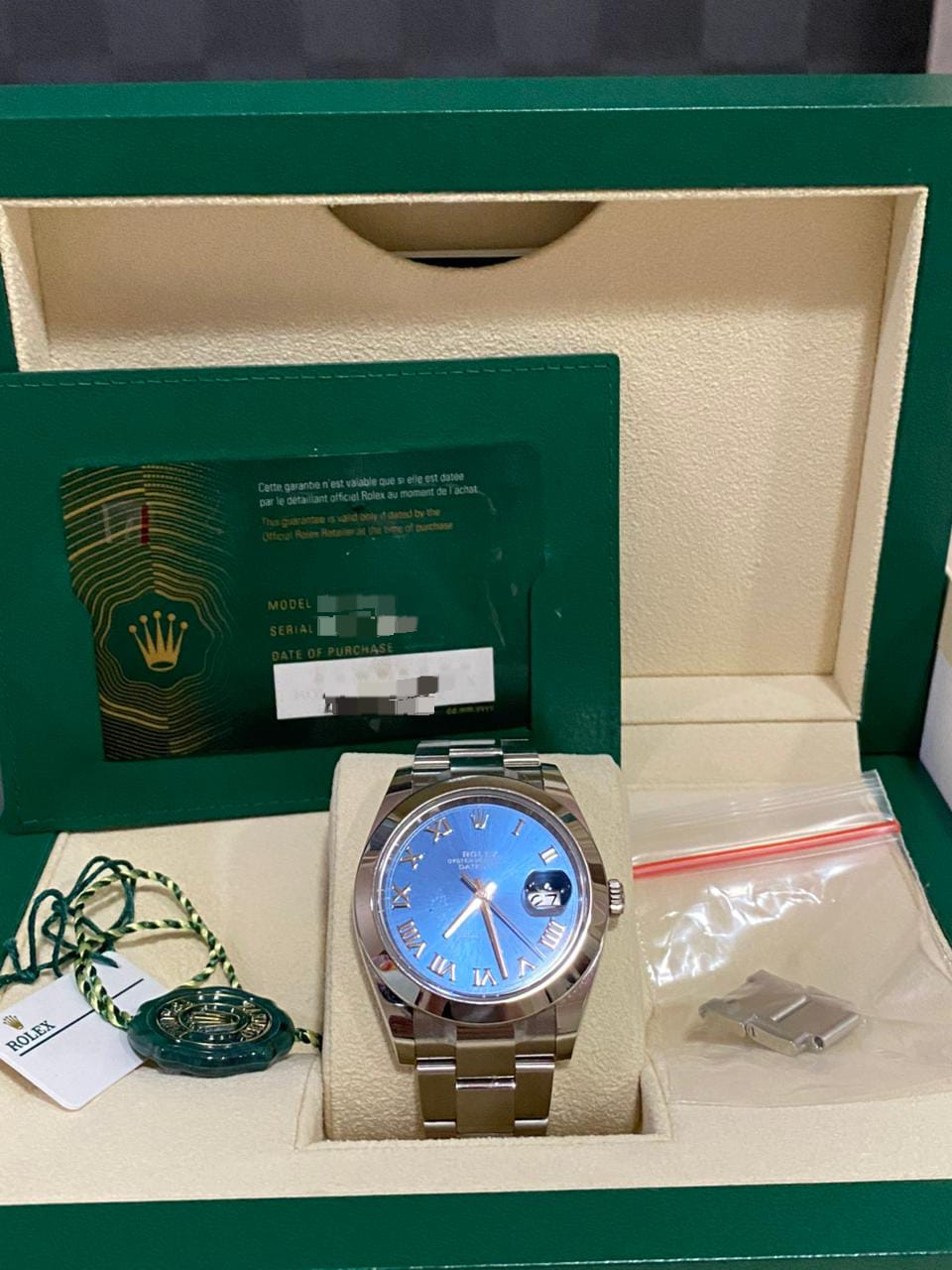 DATEJUST 41MM BLUE AZZURO ROMAN DIAL (2022)