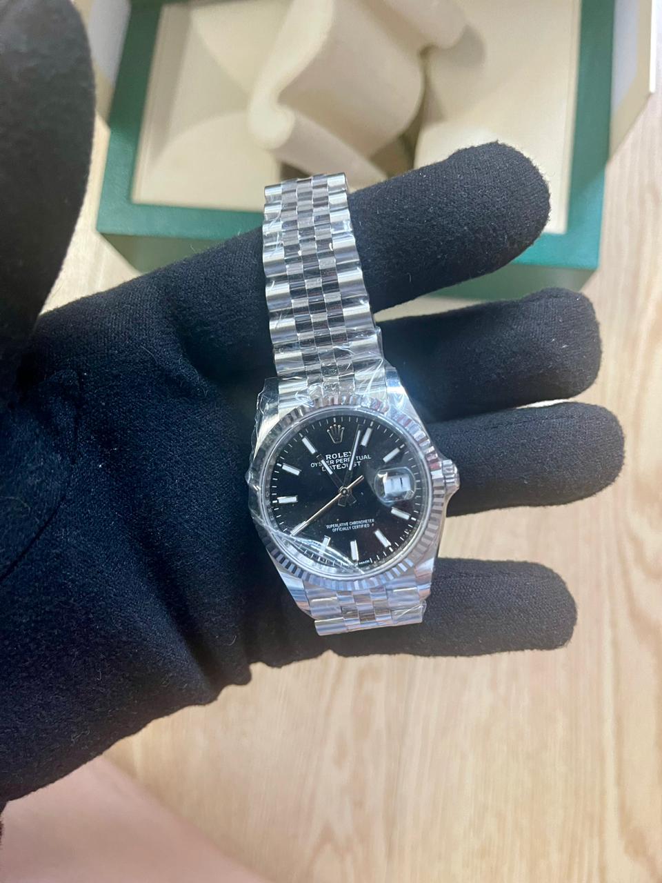 DATEJUST 36MM BLACK DIAL FLUTED JUBILEE (2021)