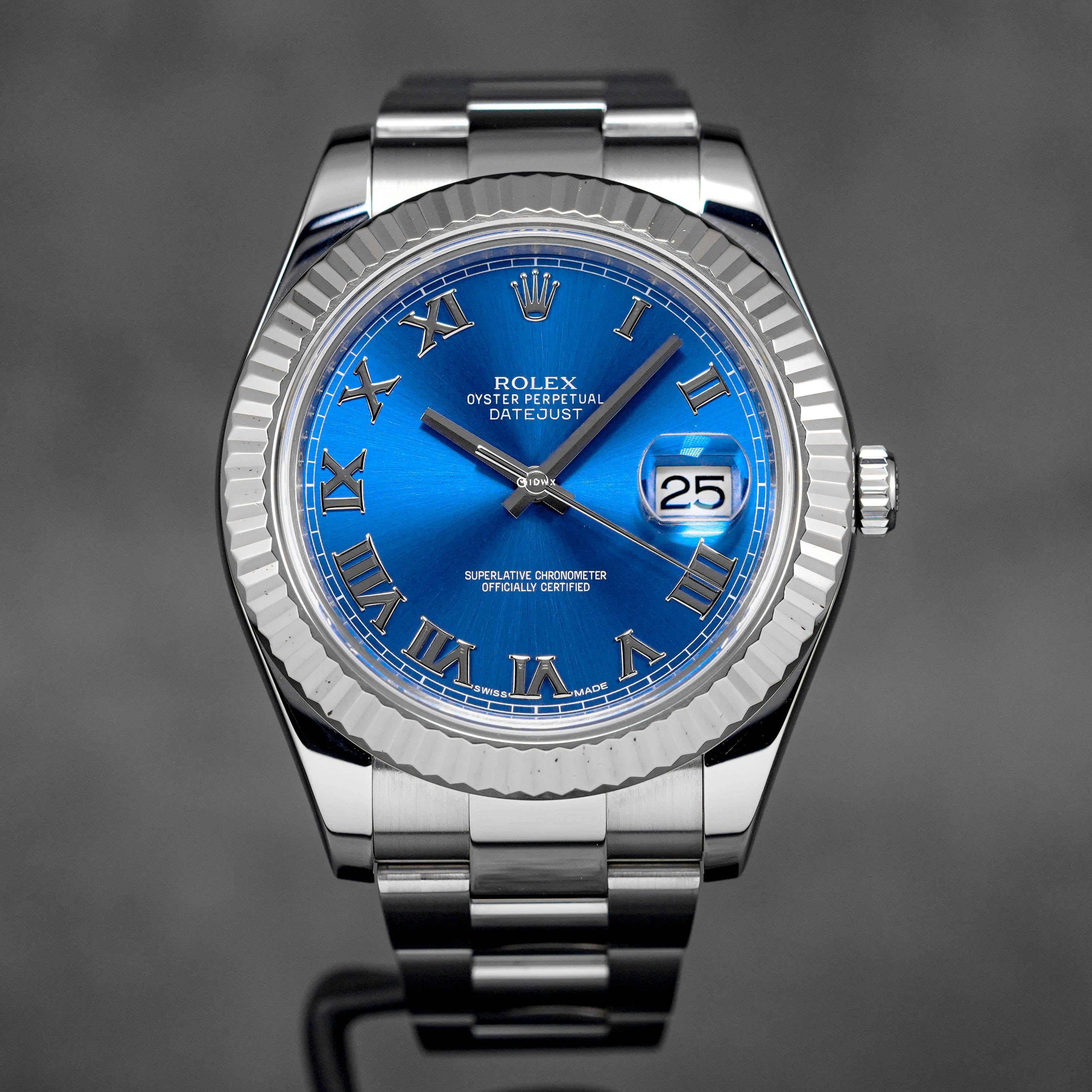 Datejust Blue Azzurro