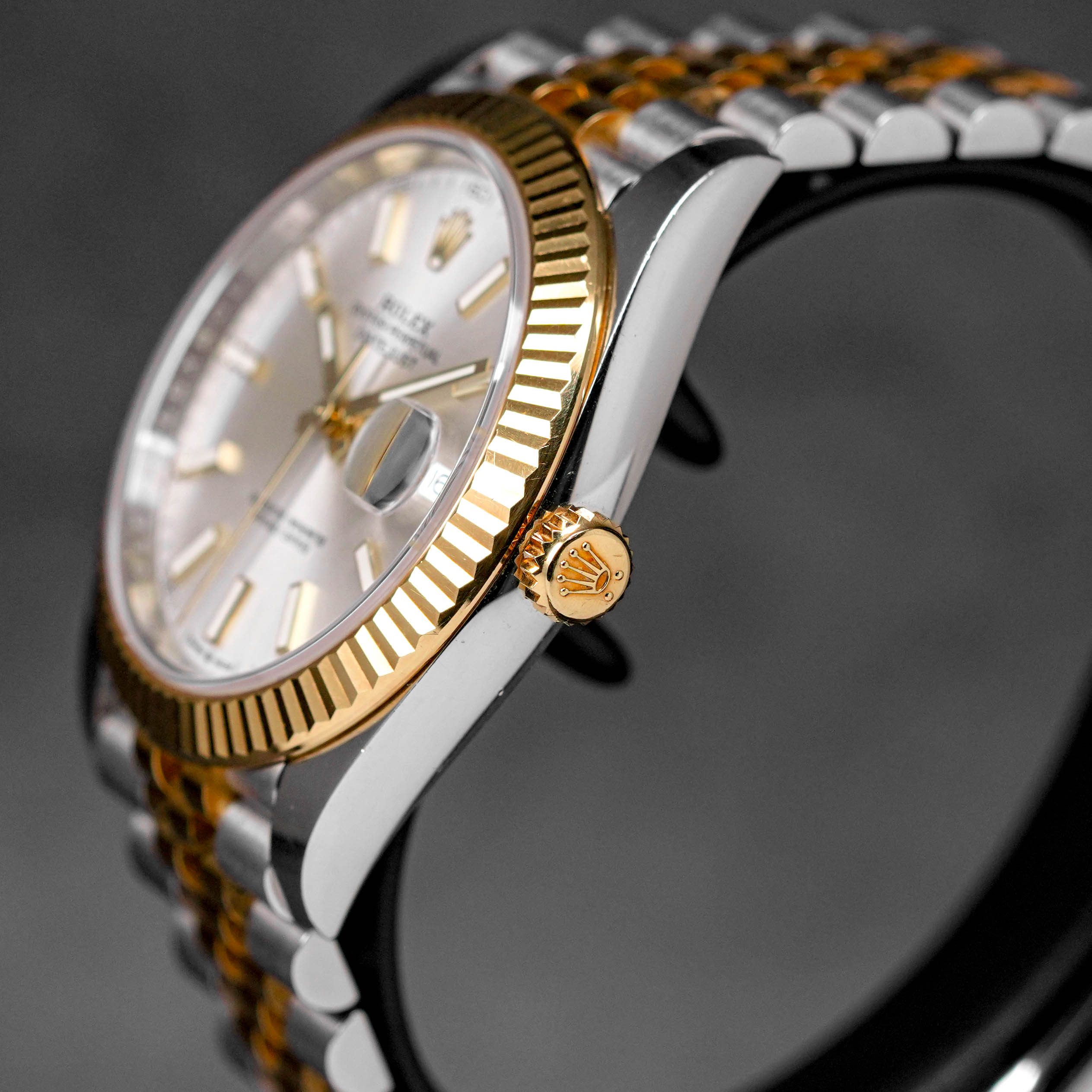 DATEJUST 41MM TWOTONE YELLOWGOLD SILVER SUNDUST DIAL (2019)