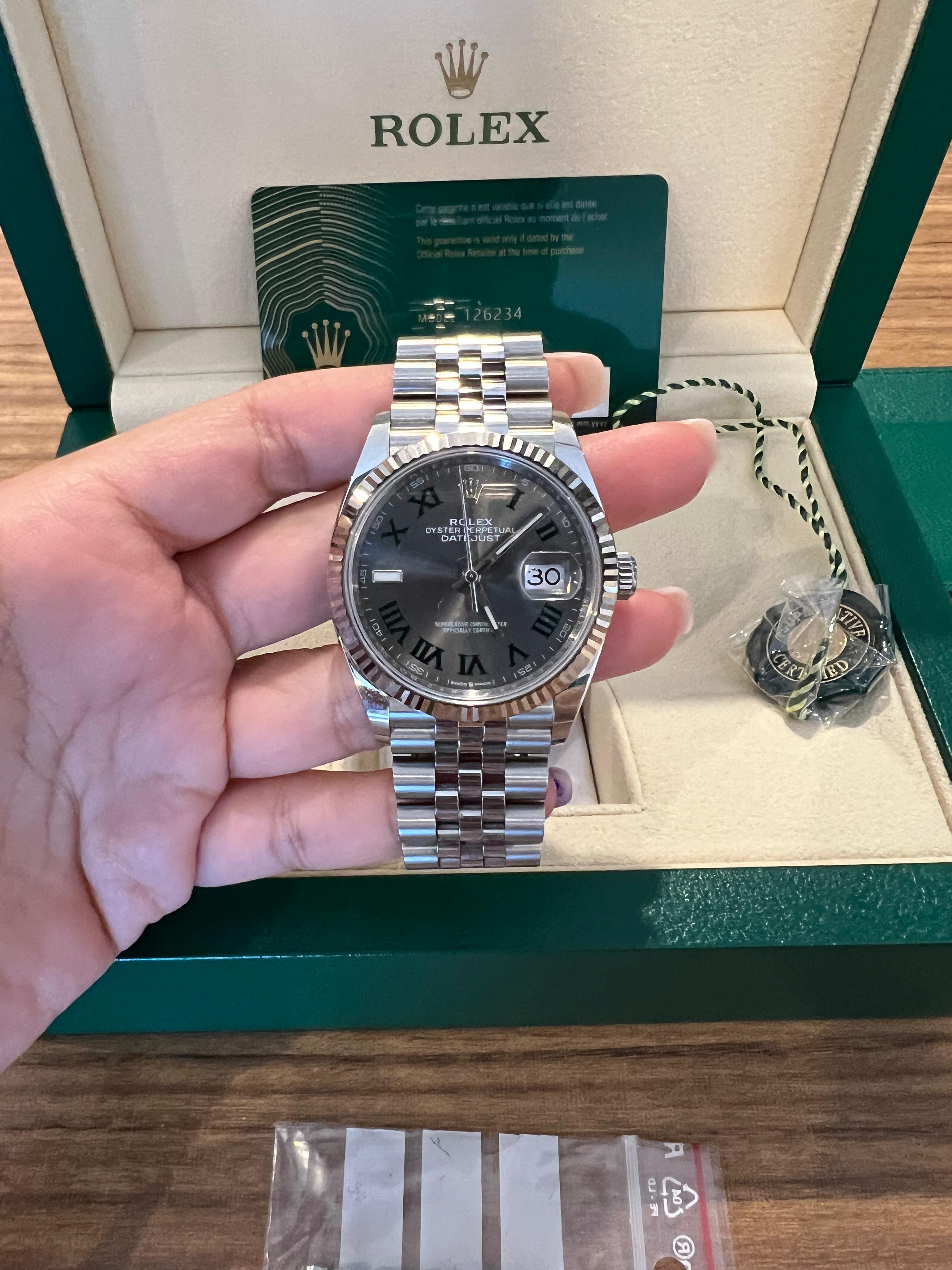DATEJUST 36MM 'WIMBLEDON' DIAL FLUTED JUBILEE (2022)