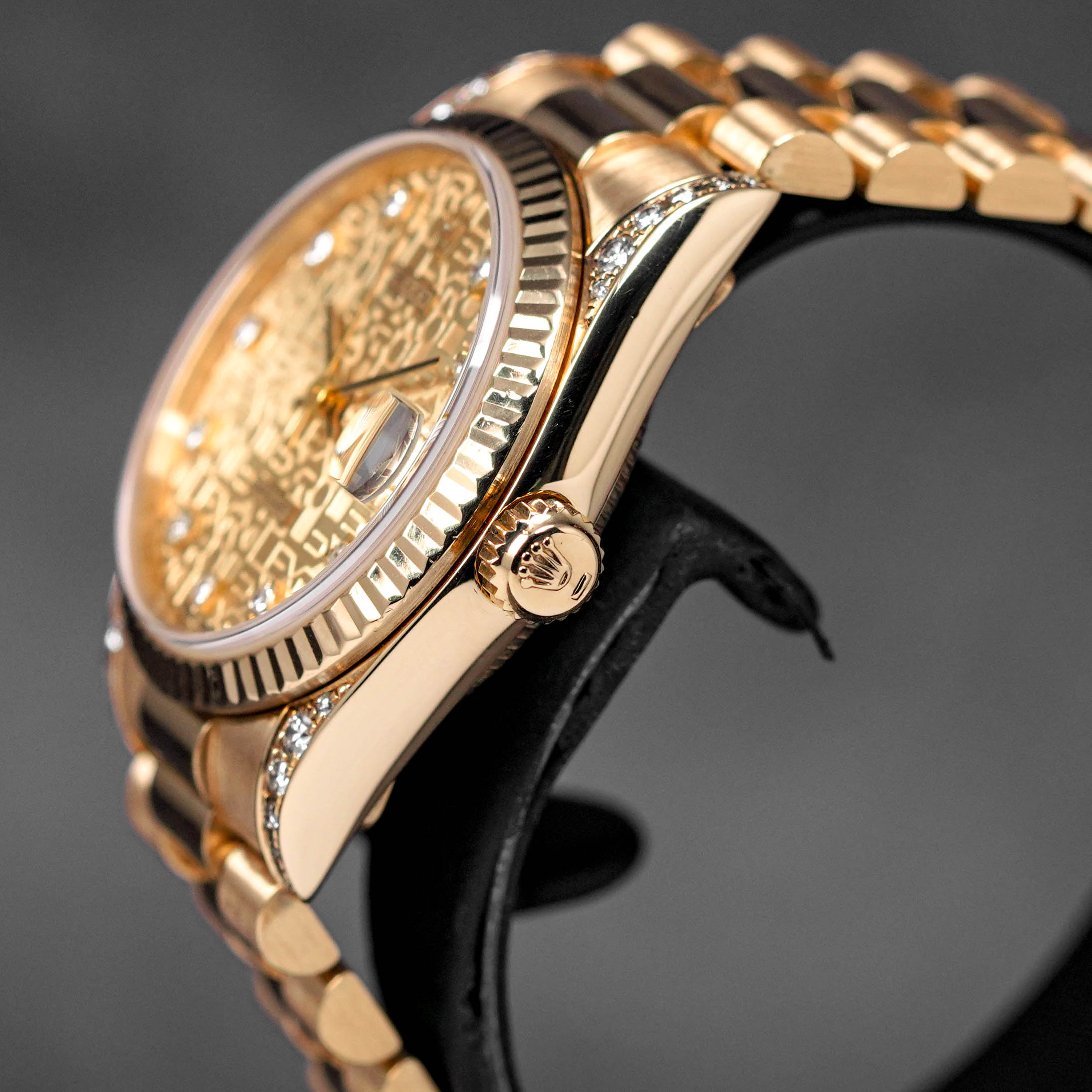 DATEJUST 31MM YELLOWGOLD COMPUTERIZED CHAMPAGNE DIAMOND DIAL (WATCH ONLY)