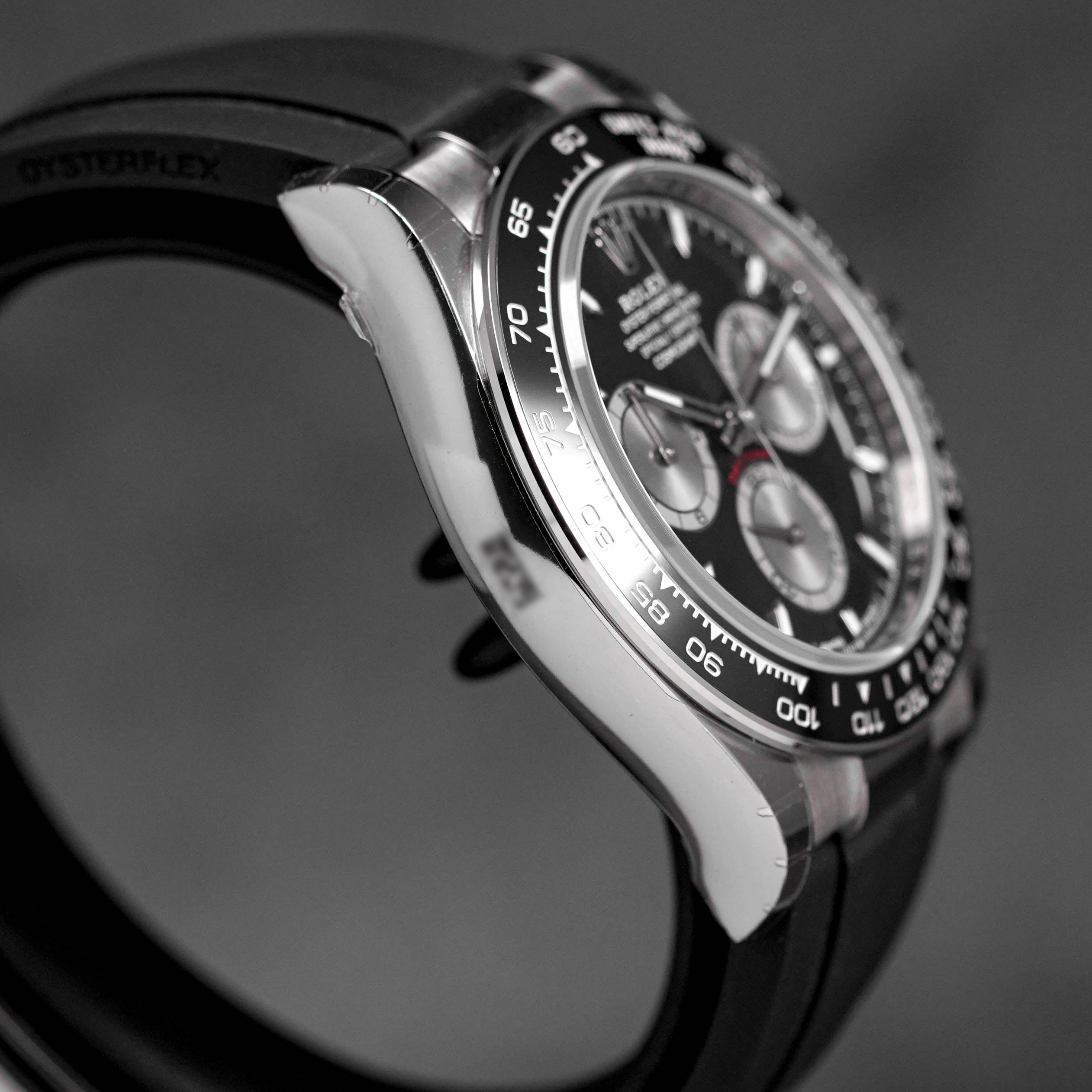 DAYTONA OYSTERFLEX WHITEGOLD BLACK DIAL RING BEZEL (2023)