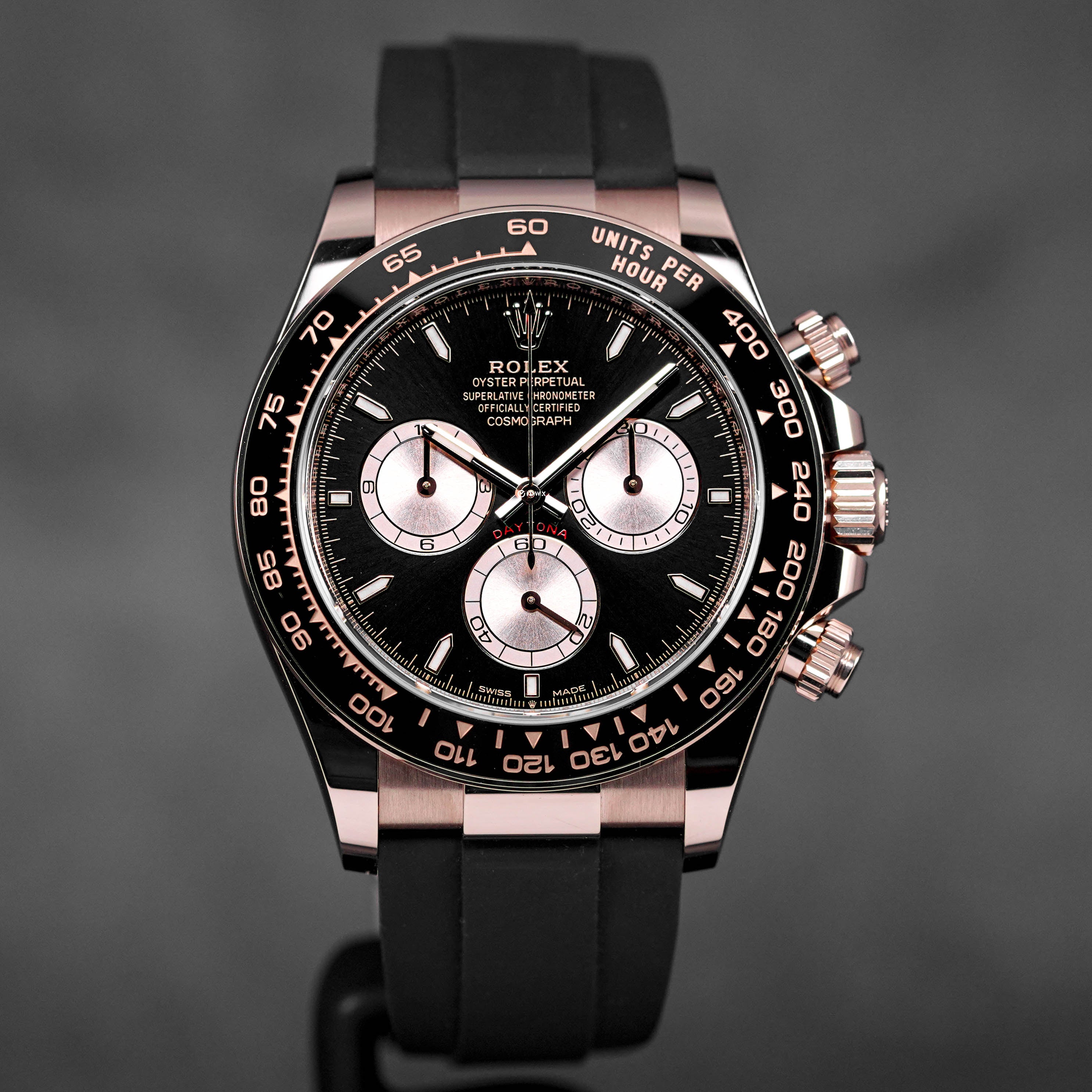 DAYTONA OYSTERFLEX ROSEGOLD BLACK DIAL RING BEZEL (2023)