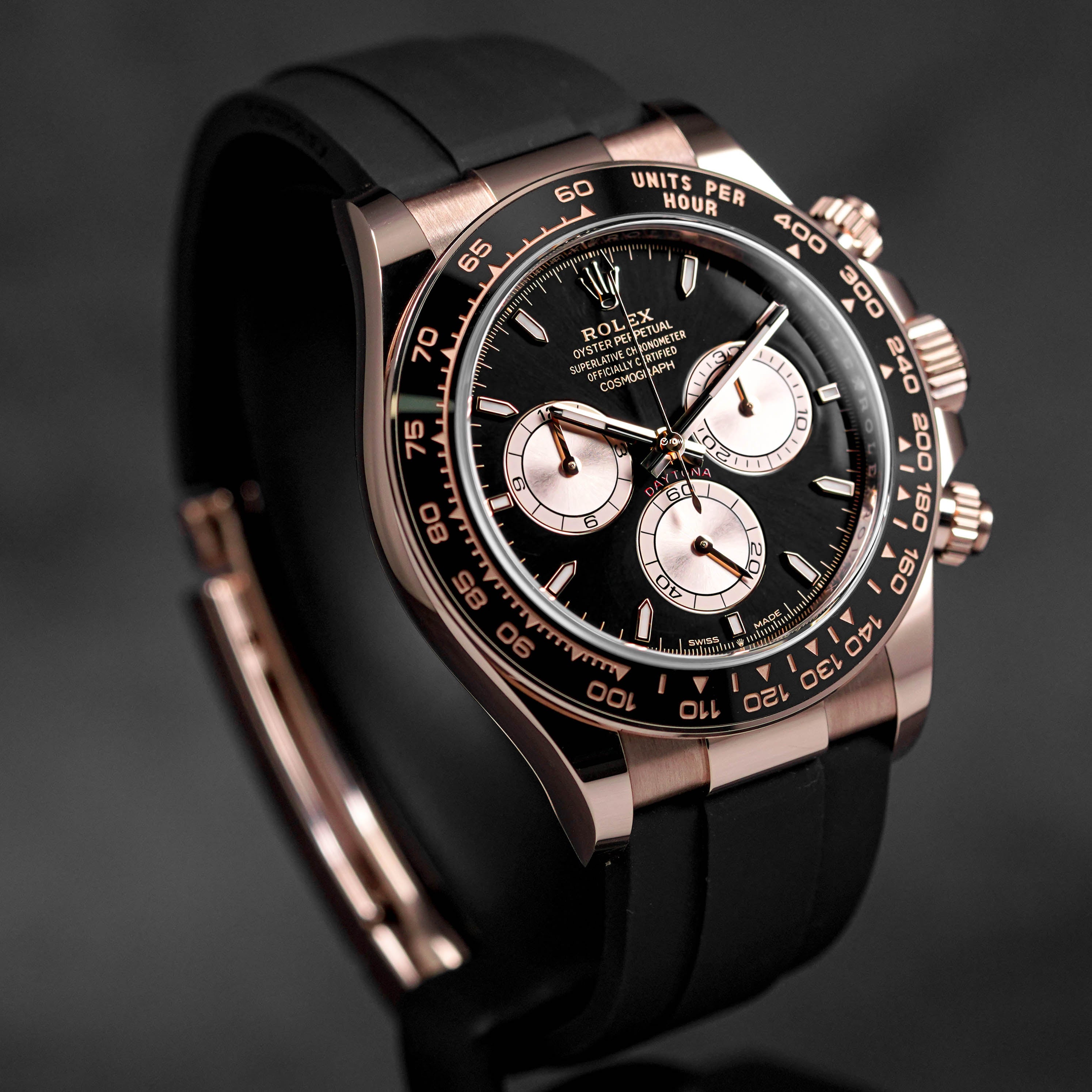 DAYTONA OYSTERFLEX ROSEGOLD BLACK DIAL RING BEZEL (2023)