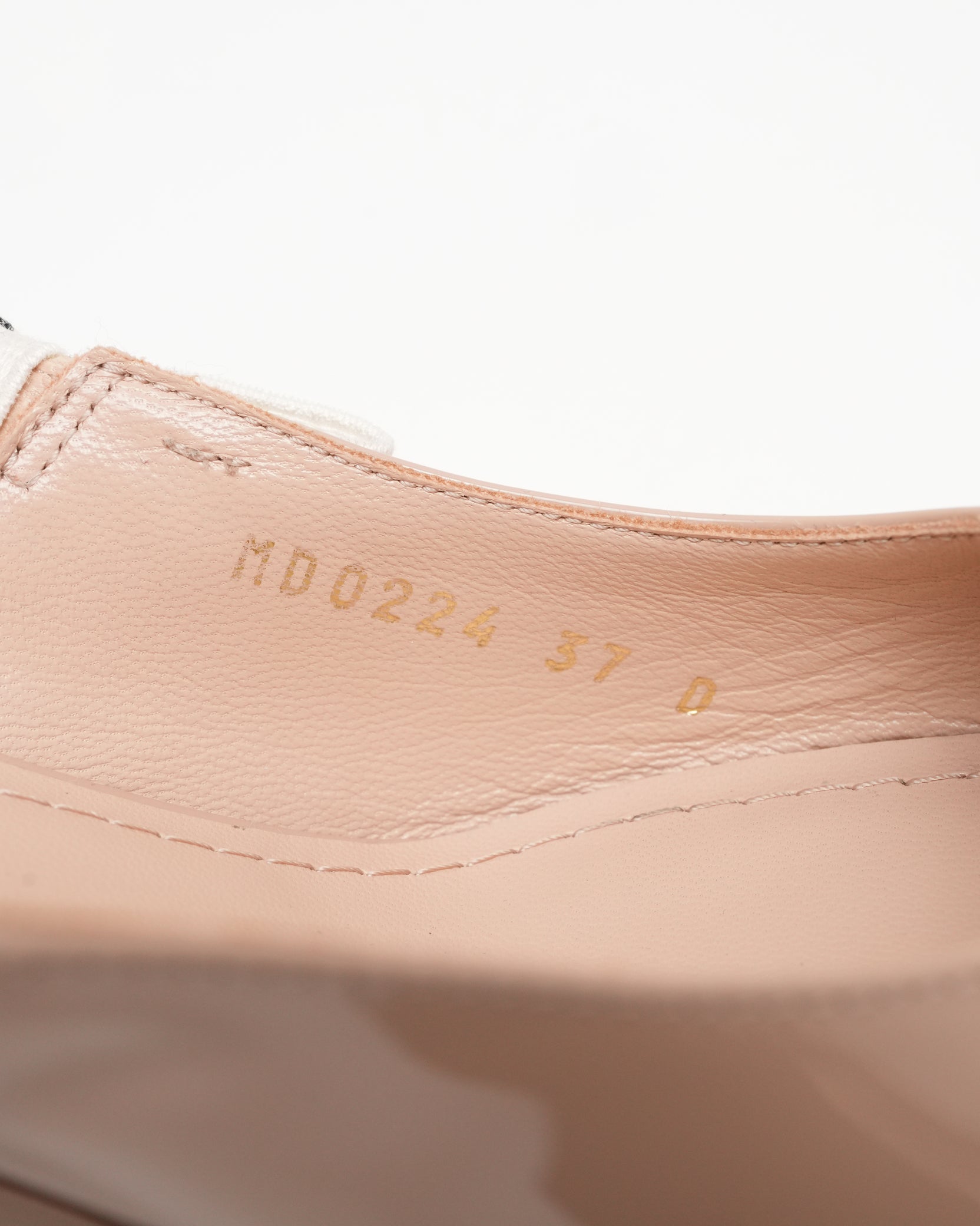 J’ADIOR PATENT LEATHER X FABRIC STRAP SLINGBACK PUMPS BEIGE X IVORY - SIZE 37