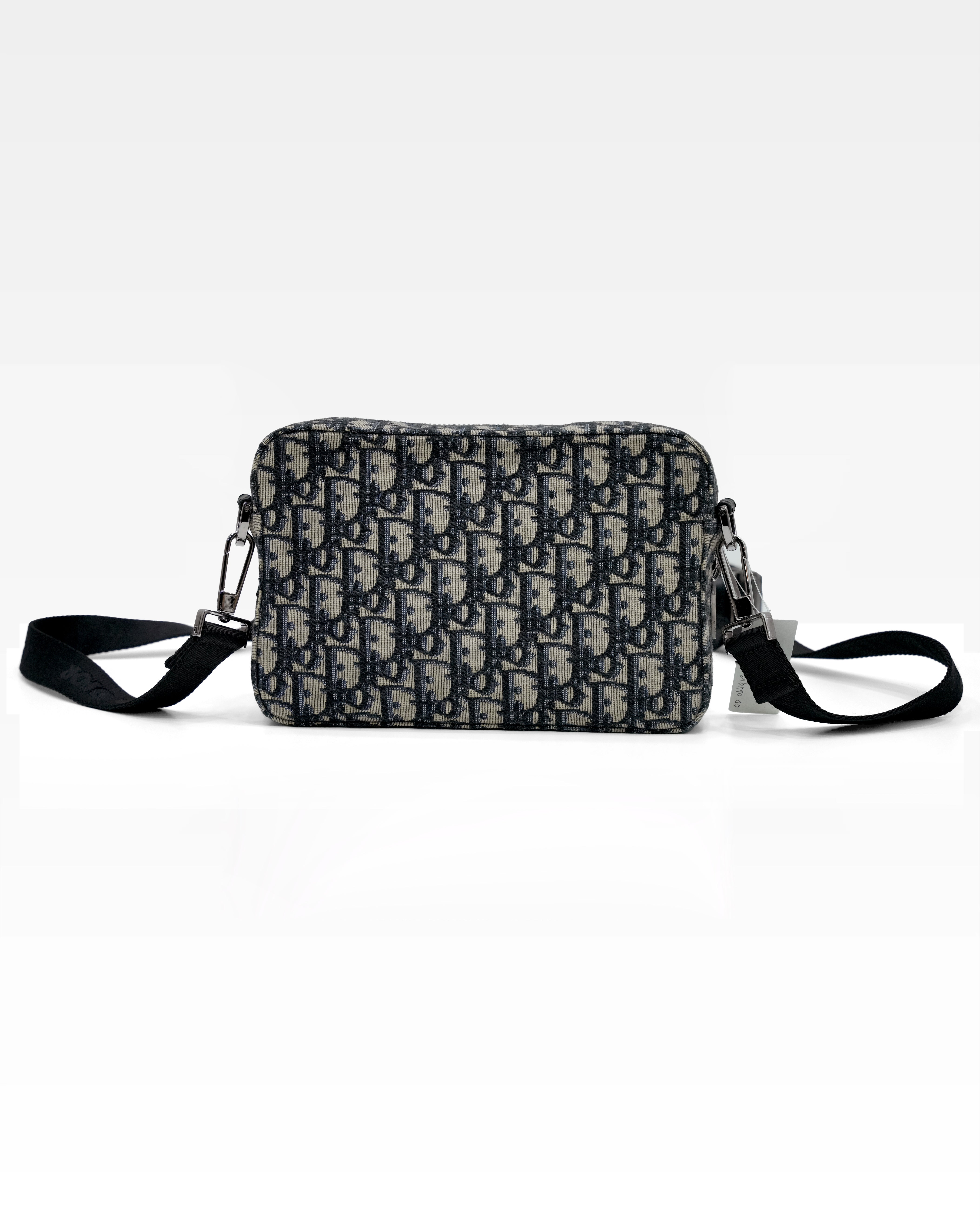 OBLIQUE SAFARI SHOULDER BAG NAVY BLUE
