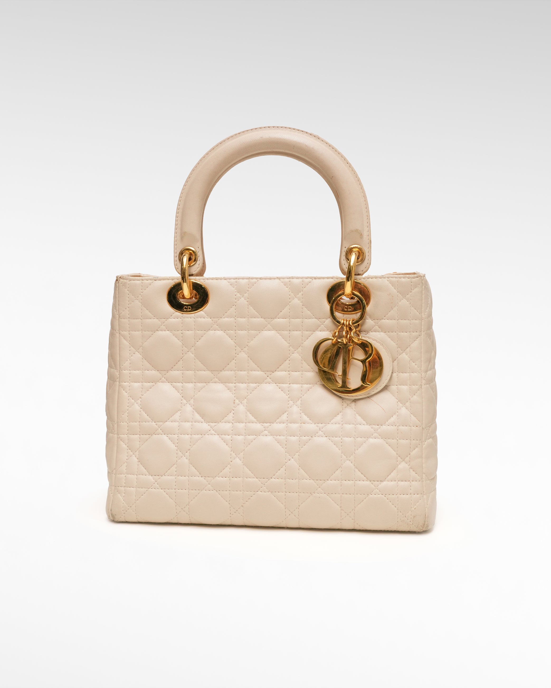 LADY MEDIUM OFF-WHITE GOLD HARDWARE