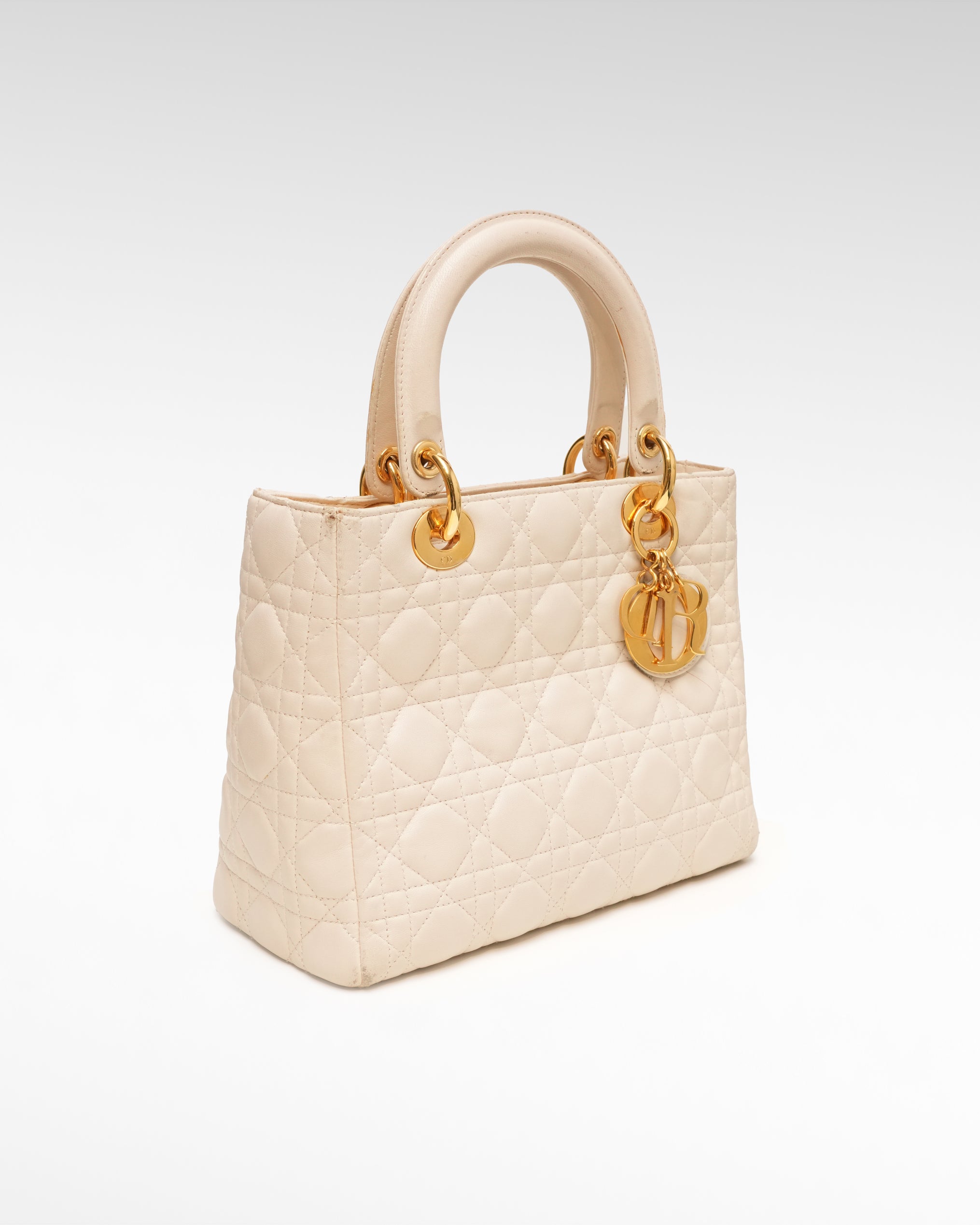 LADY MEDIUM OFF-WHITE GOLD HARDWARE