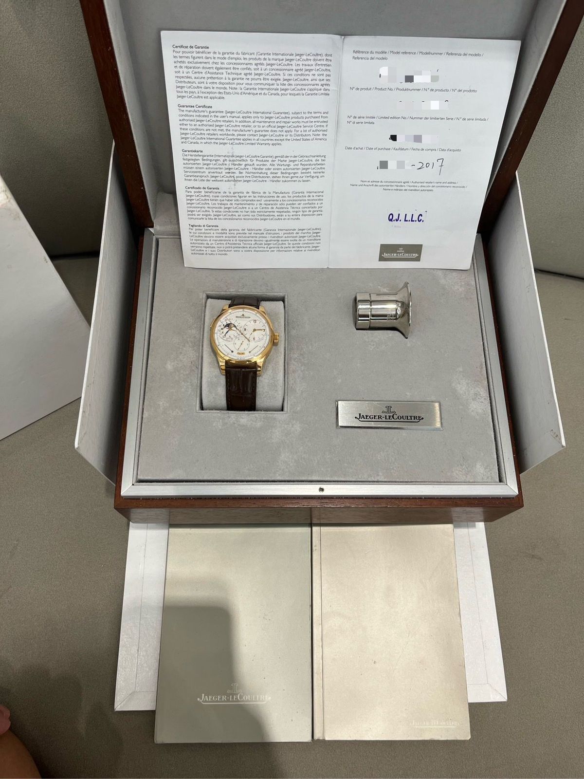 DUOMÈTRE À QUANTIÈME LUNAIRE ROSEGOLD ALLIGATOR LEATHER STRAP (2017)