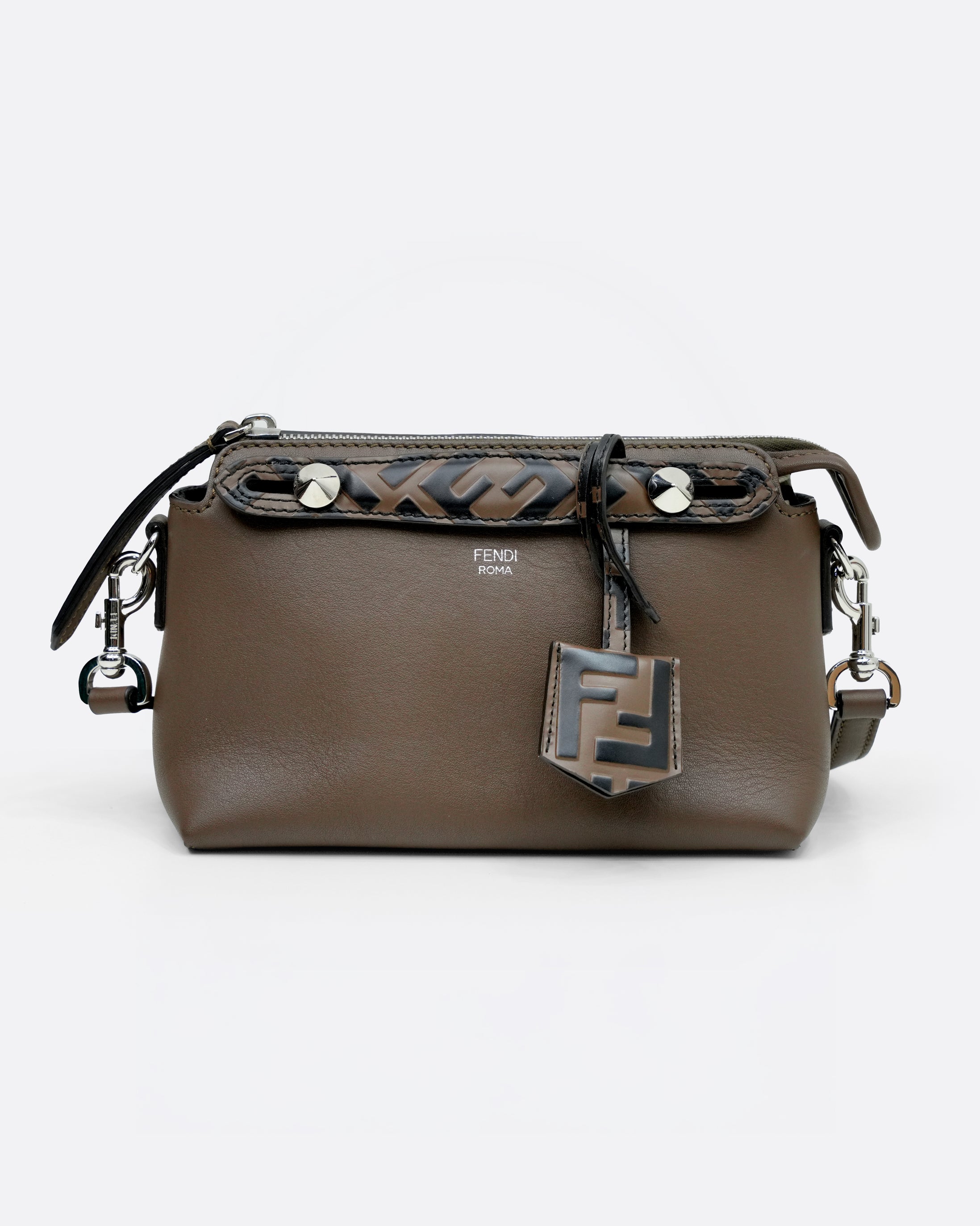 BROWN LEATHER SMALL BY THE WAY SHOULDER BAG