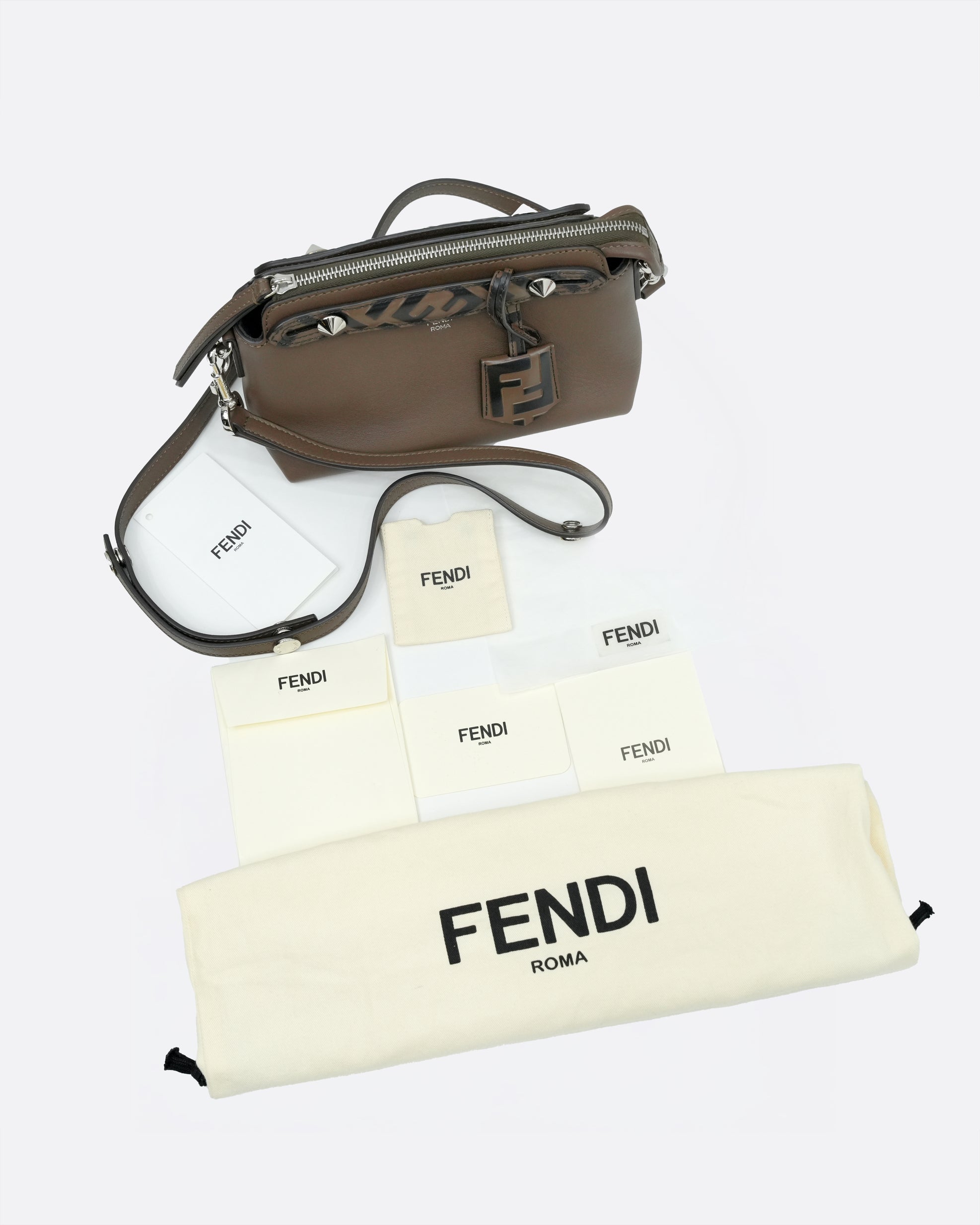 BROWN LEATHER SMALL BY THE WAY SHOULDER BAG