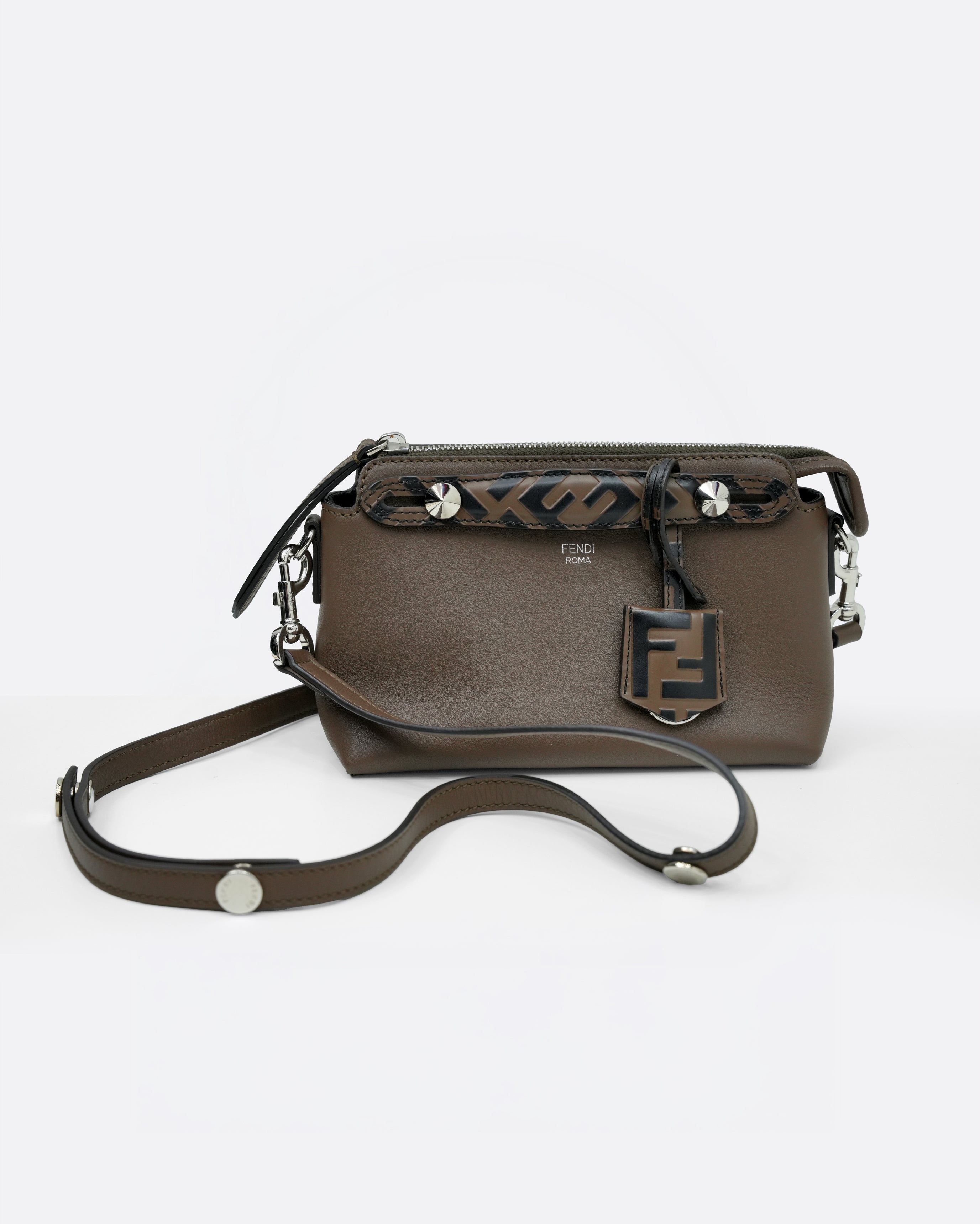 BROWN LEATHER SMALL BY THE WAY SHOULDER BAG