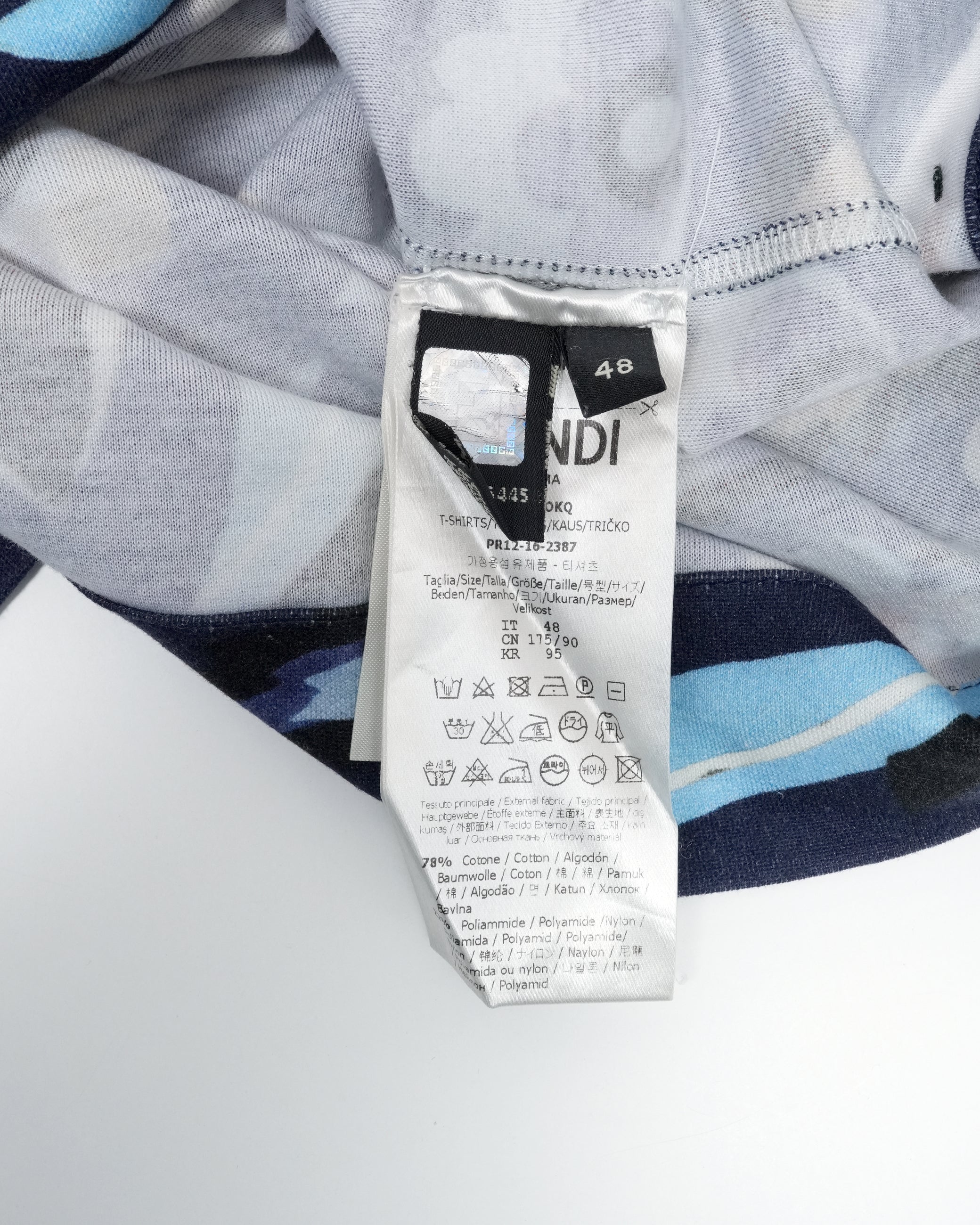 MEN'S MULTICOLOR FLORAL PRINTED COTTON T-SHIRT